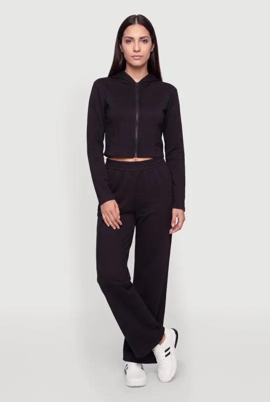 Pull On Wide Leg Sweatpants made by Rainbow