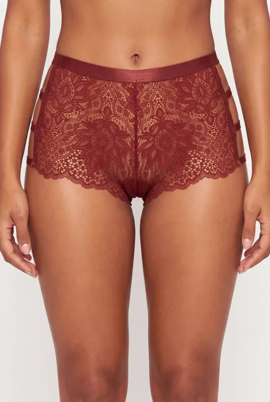 Lace Side Caged Boyshort Panty made by Rainbow