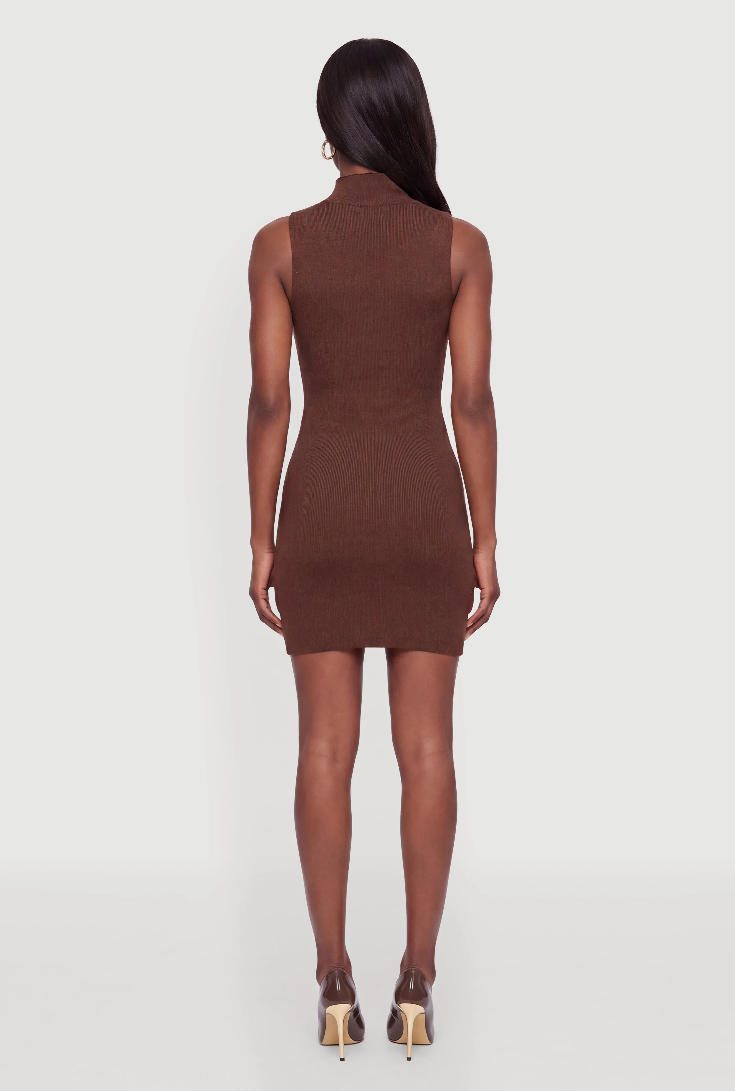 Mock Neck Sleeveless Sweater Dress sold by Rainbow product image thumbnail 3