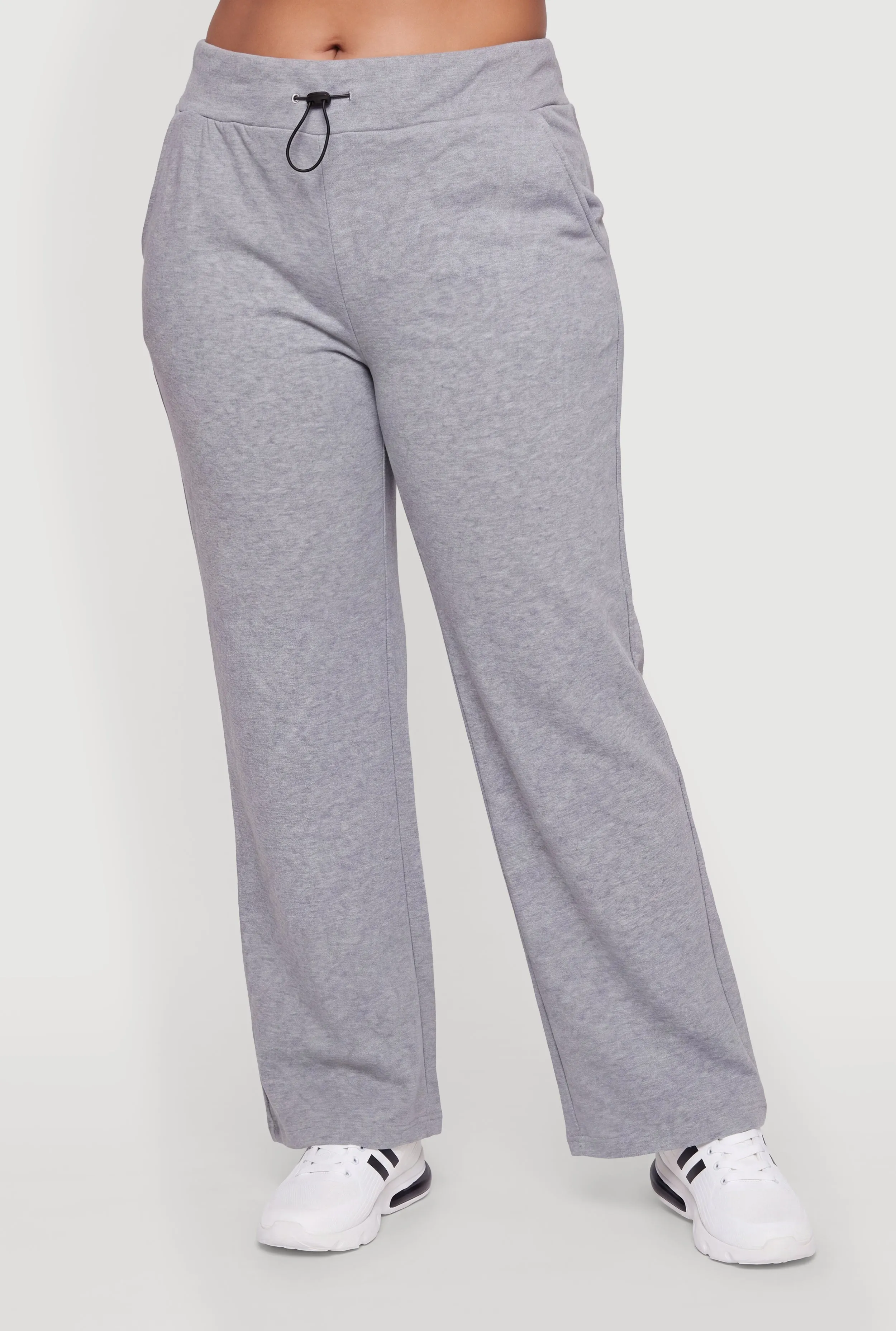 Plus Size Toggle Drawstring Waist Raw Hem Sweatpants sold by Rainbow product image thumbnail 3