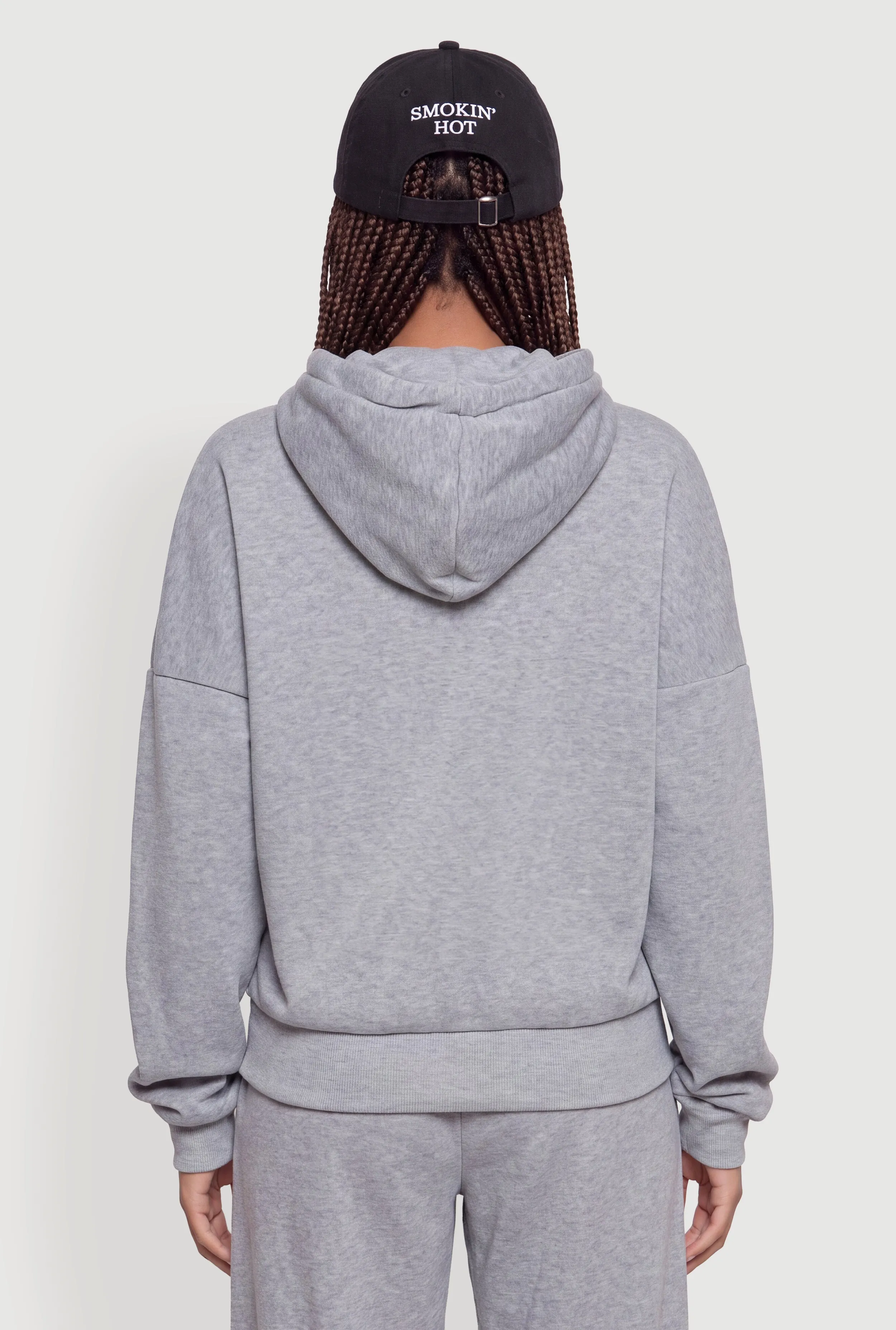 Zip Front Drop Shoulder Hooded Sweatshirt sold by Rainbow product image thumbnail 5