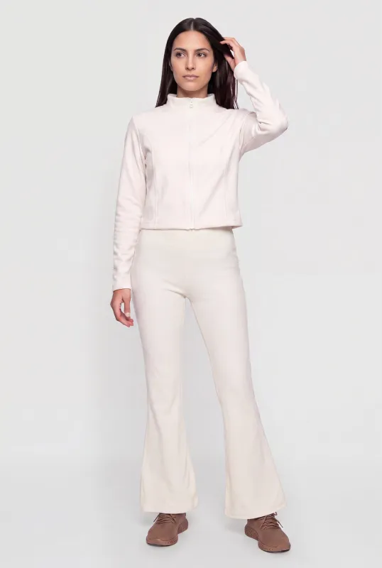 Fleece Lined Flare Leg Pants made by Rainbow