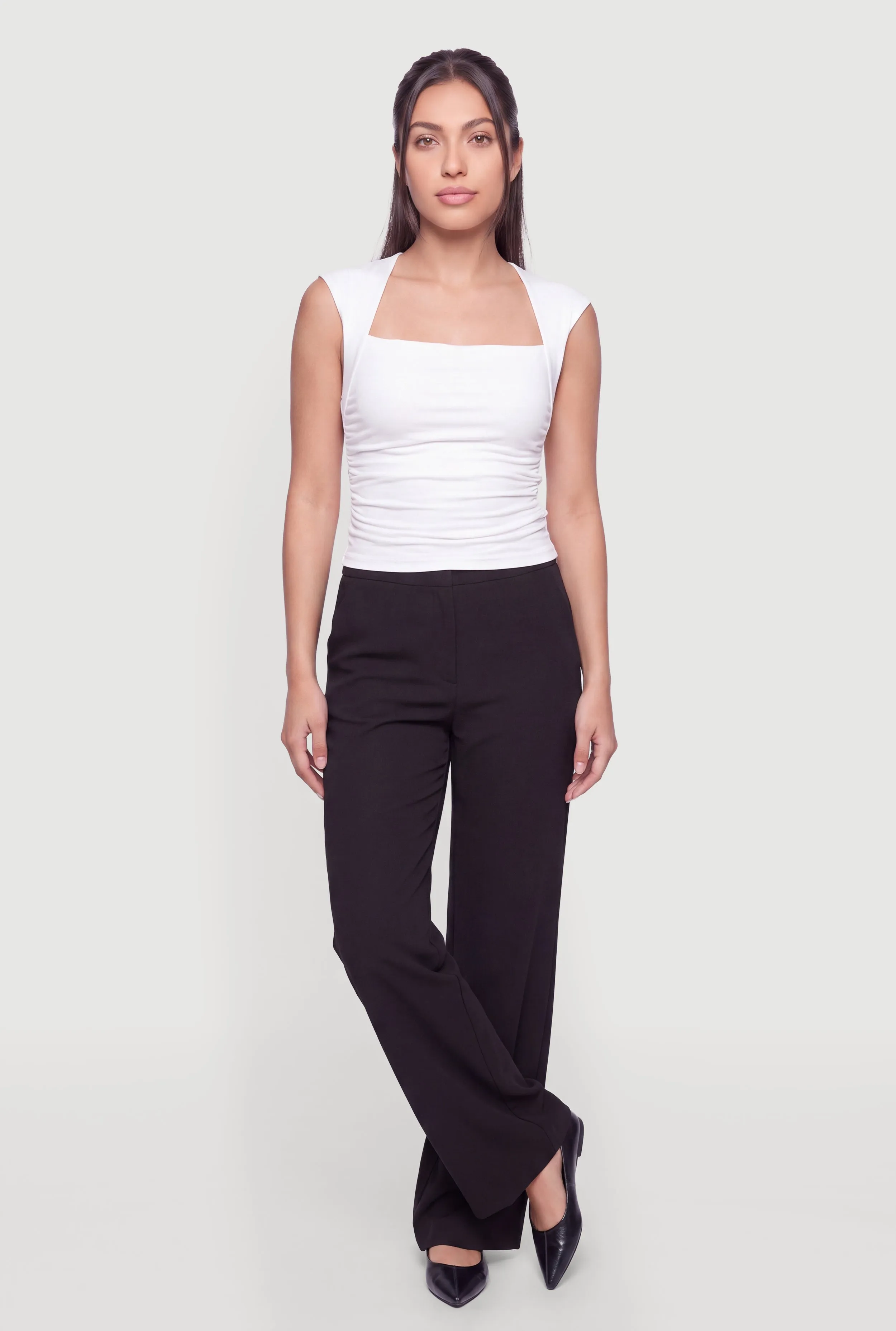 High Waisted Wide Leg Dress Pants sold by Rainbow