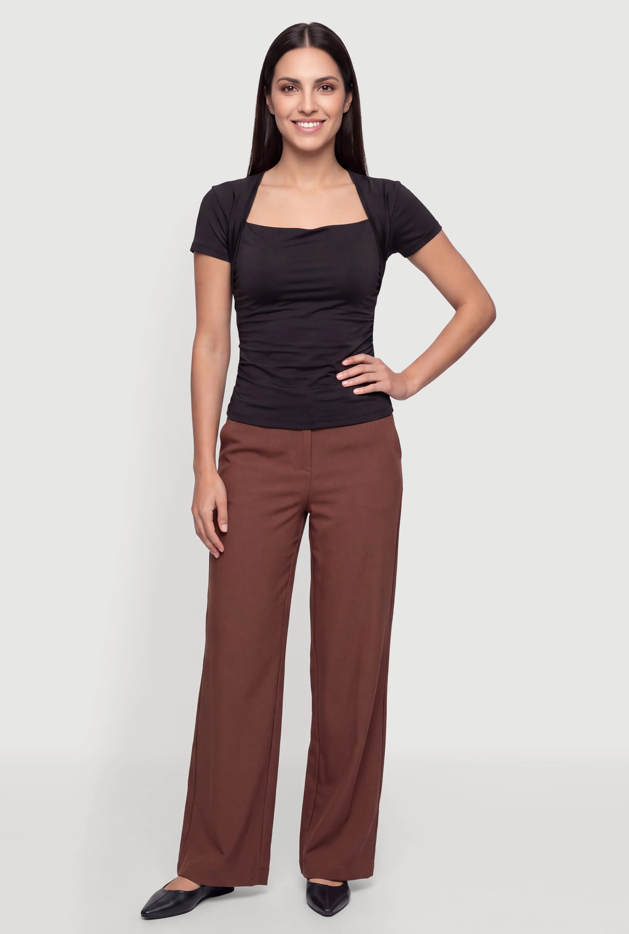 High Waisted Wide Leg Dress Pants sold by Rainbow product image thumbnail 2