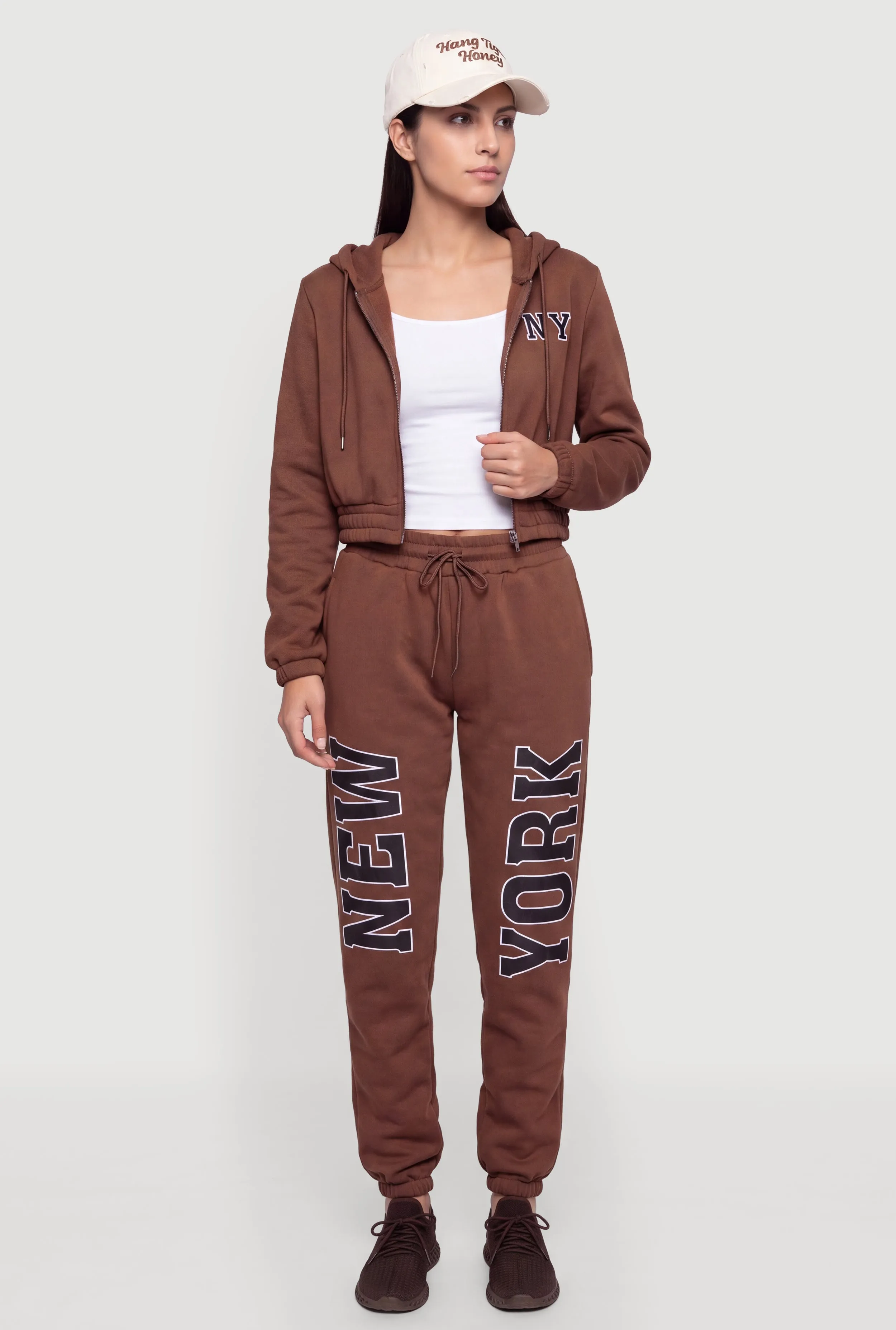 Drawstring Waist New York Graphic Sweatpants sold by Rainbow product image thumbnail 4