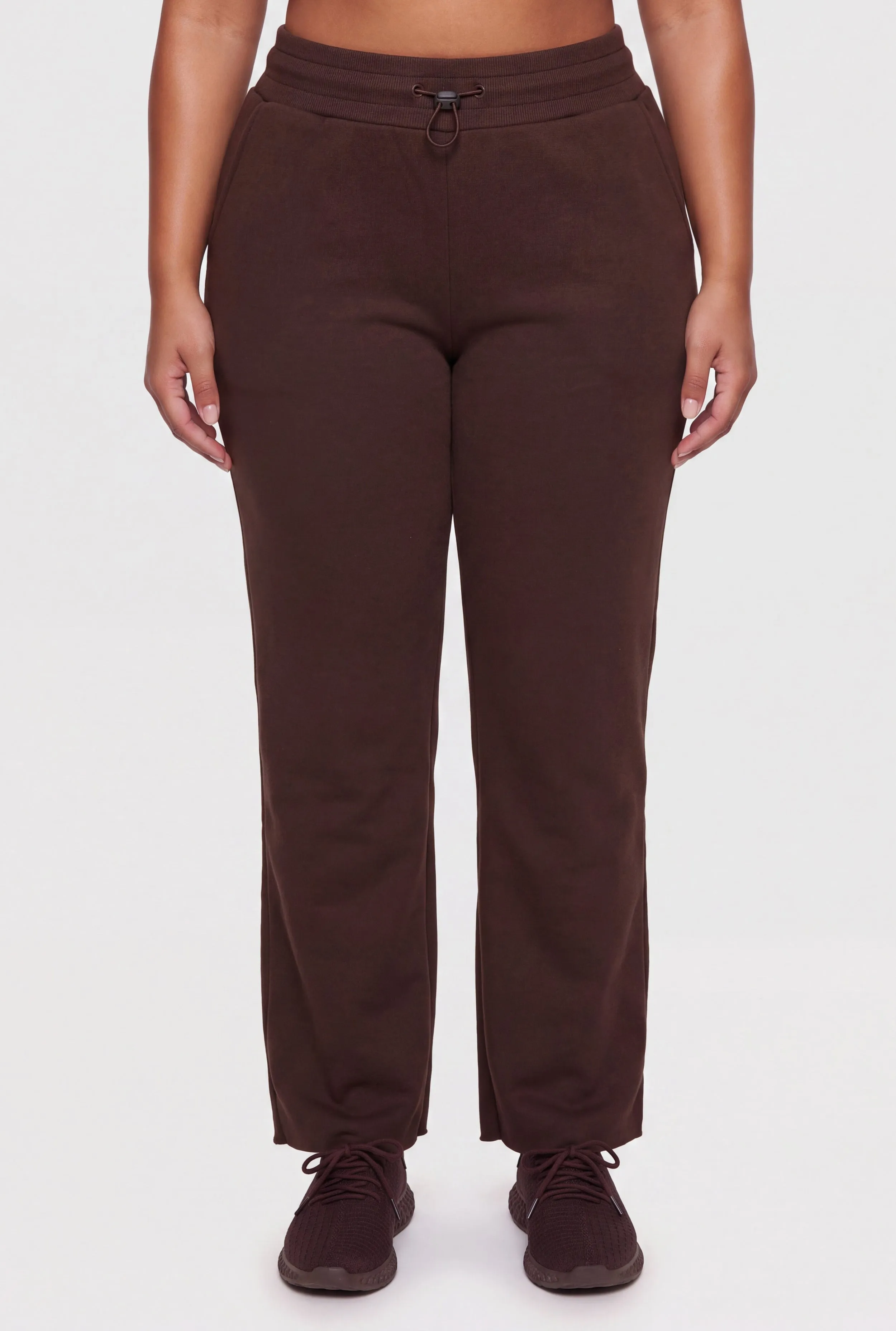 Plus Size Toggle Drawstring Waist Raw Hem Sweatpants sold by Rainbow product image thumbnail 3