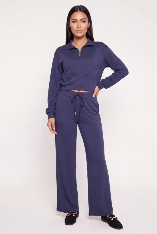 Drawstring Straight Leg Sweatpants made by Rainbow