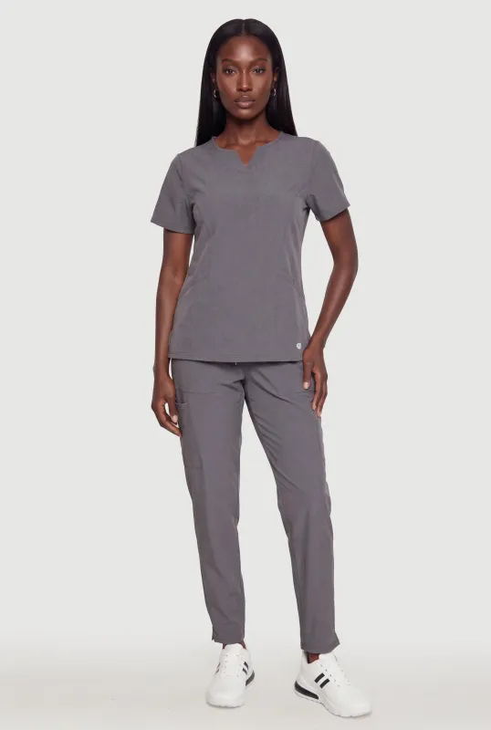 Short Sleeve Notch Neck Scrub Set made by RBX