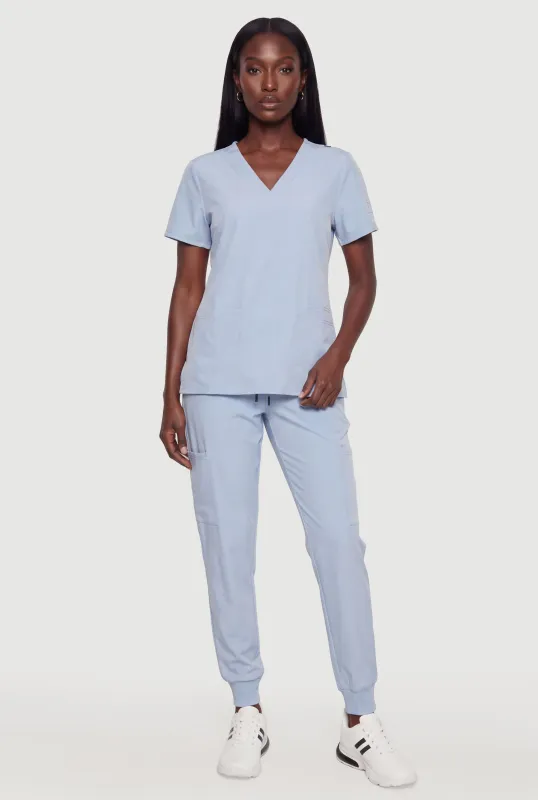 Short Sleeve and Joggers Scrub Set made by RBX