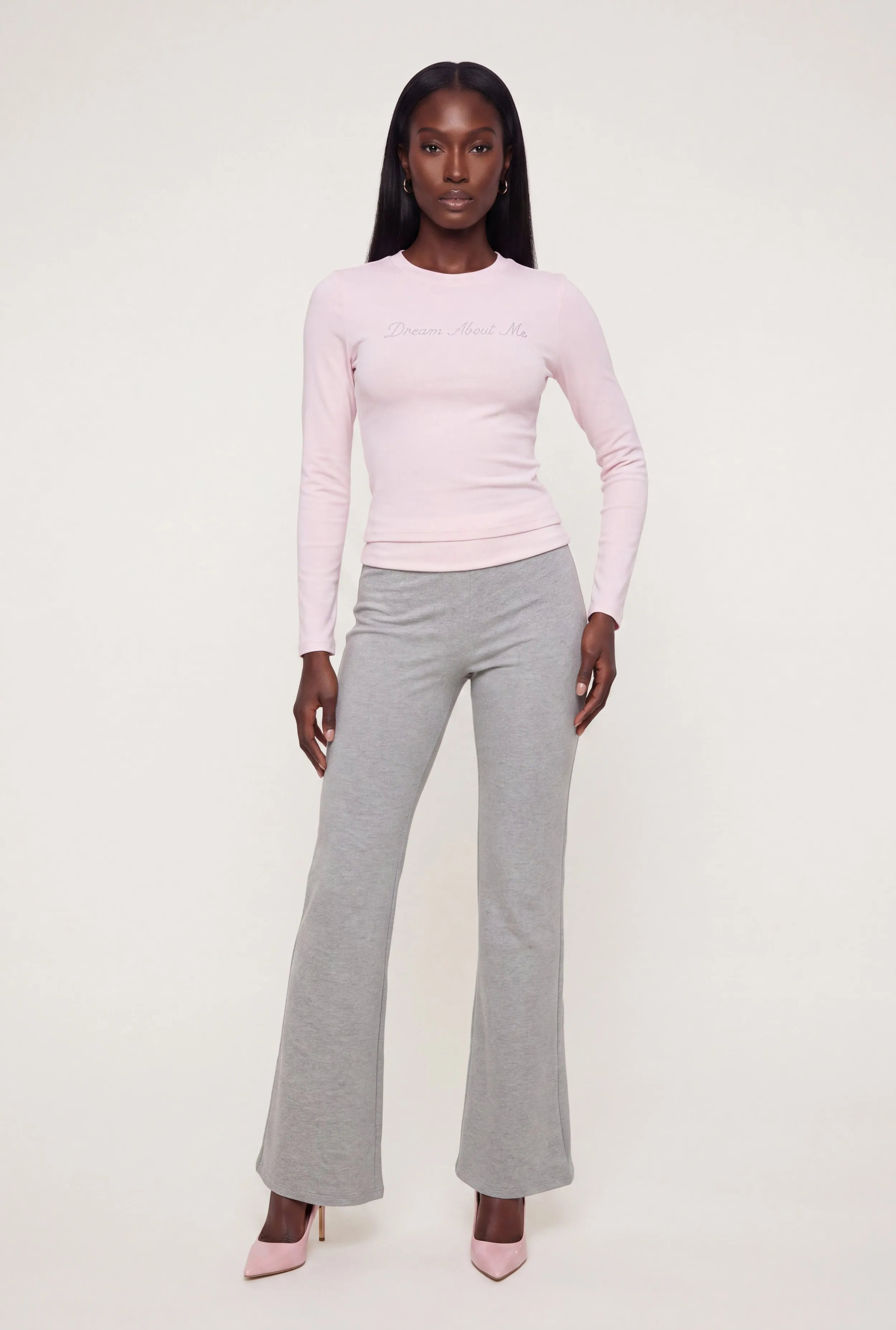 Contrast Waistband Fold Over Flared Pants sold by Rainbow product image thumbnail 4