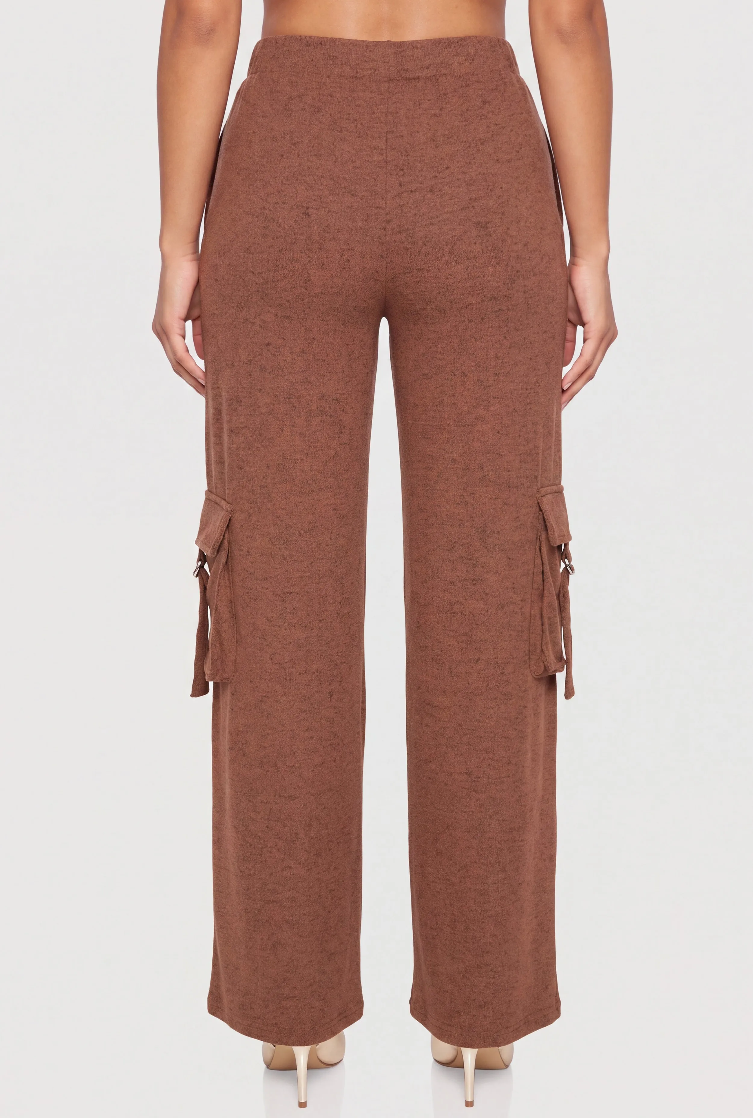 Mid Rise Wide Leg Pull On Cargo Pants sold by Rainbow product image thumbnail 5