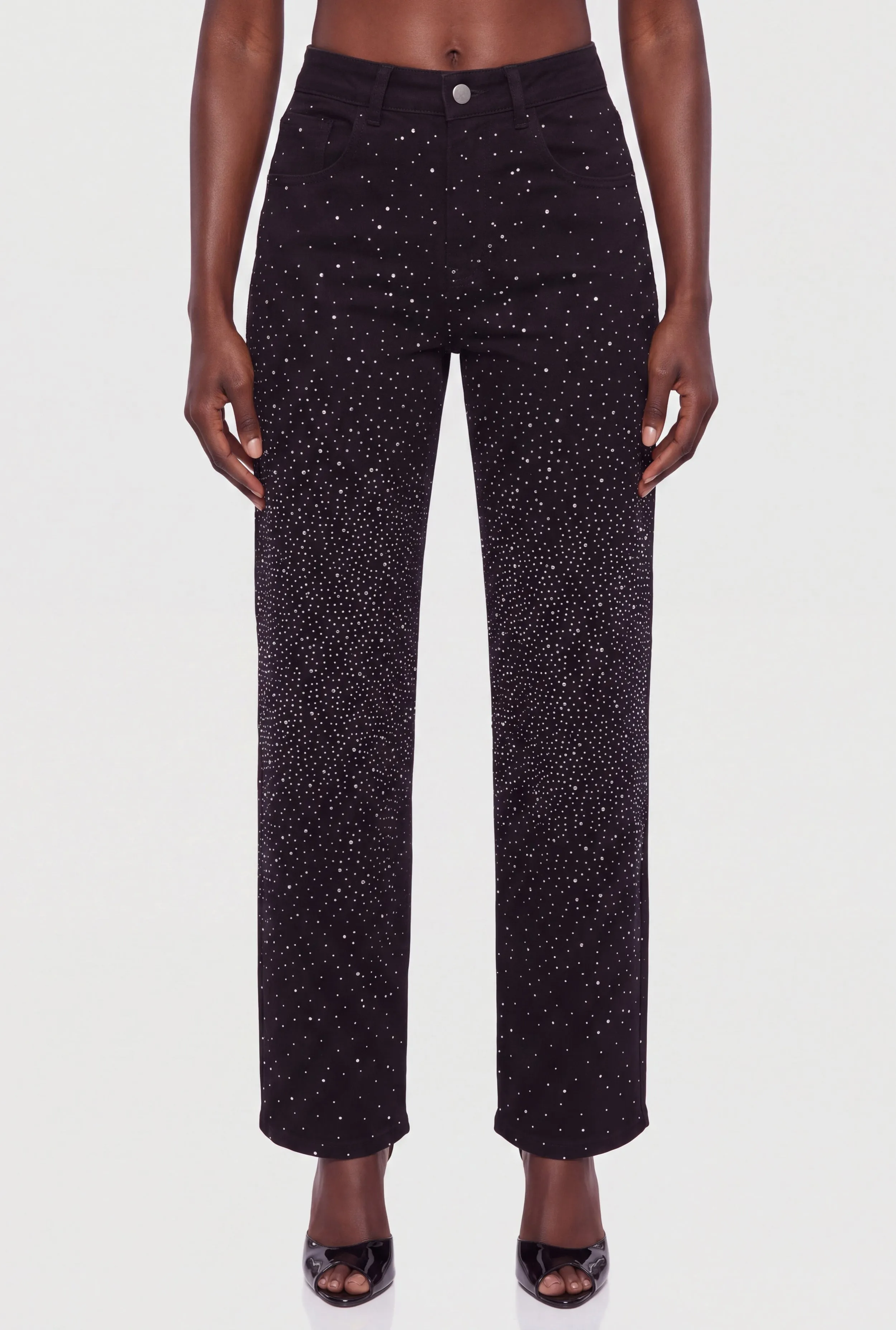 Rhinestone Straight Leg Jeans sold by Rainbow product image thumbnail 3