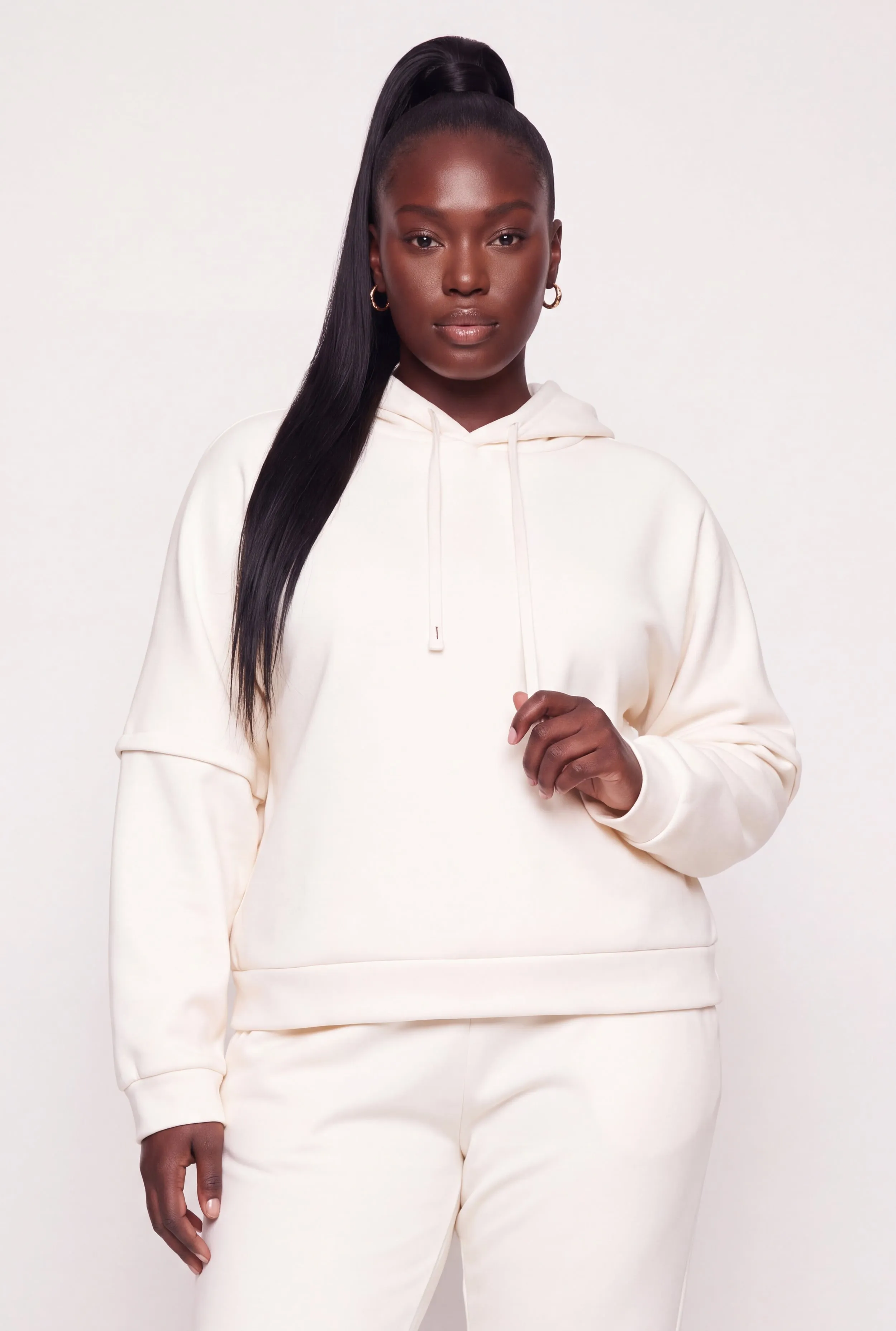 Plus Size Layered Look Sherpa Lined Sweatshirt sold by Rainbow product image thumbnail 2