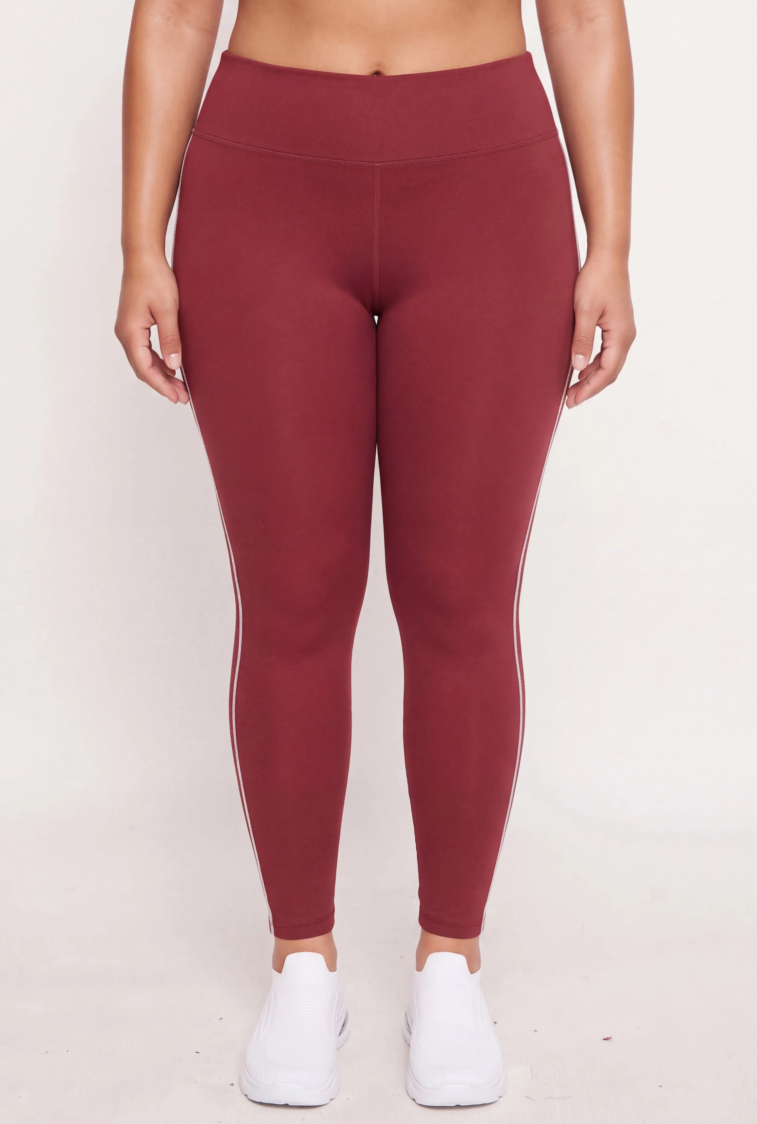Plus Size Contrast Piping Trim Leggings sold by Rainbow product image thumbnail 3