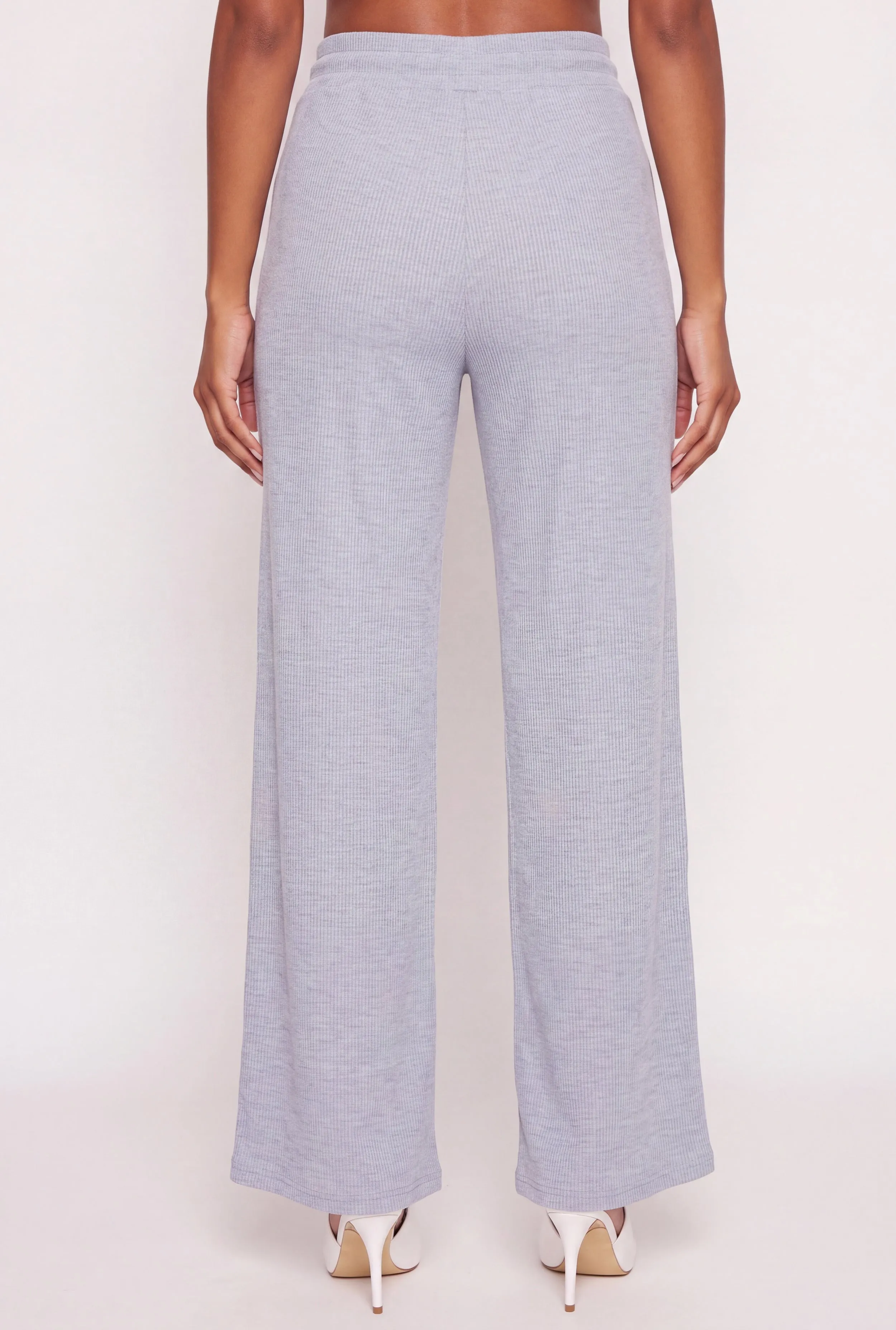 Drawstring Waist Wide Leg Pull On Casual Pants sold by Rainbow product image thumbnail 5