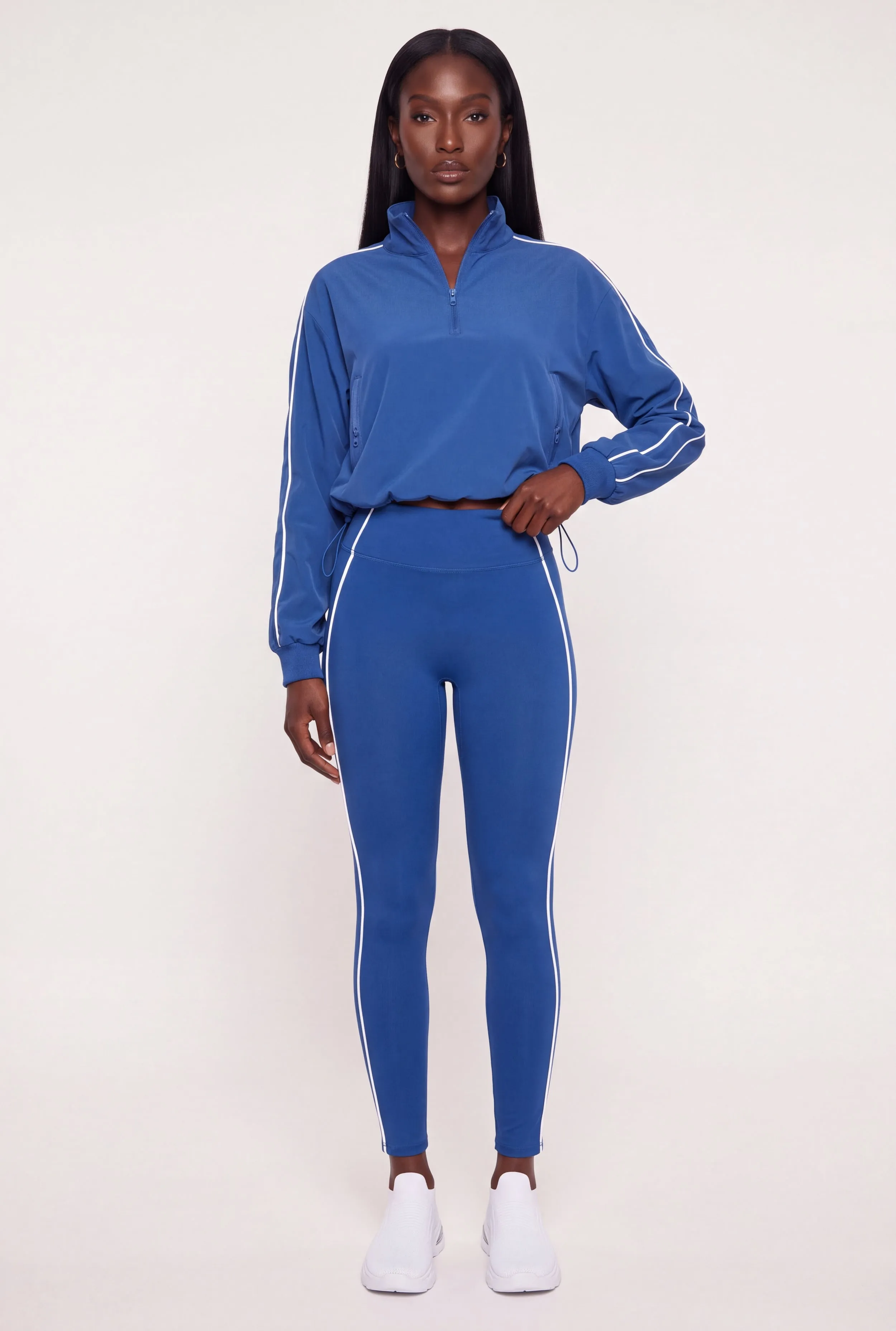 Contrast Piping Trim High Waisted Leggings sold by Rainbow product image thumbnail 3