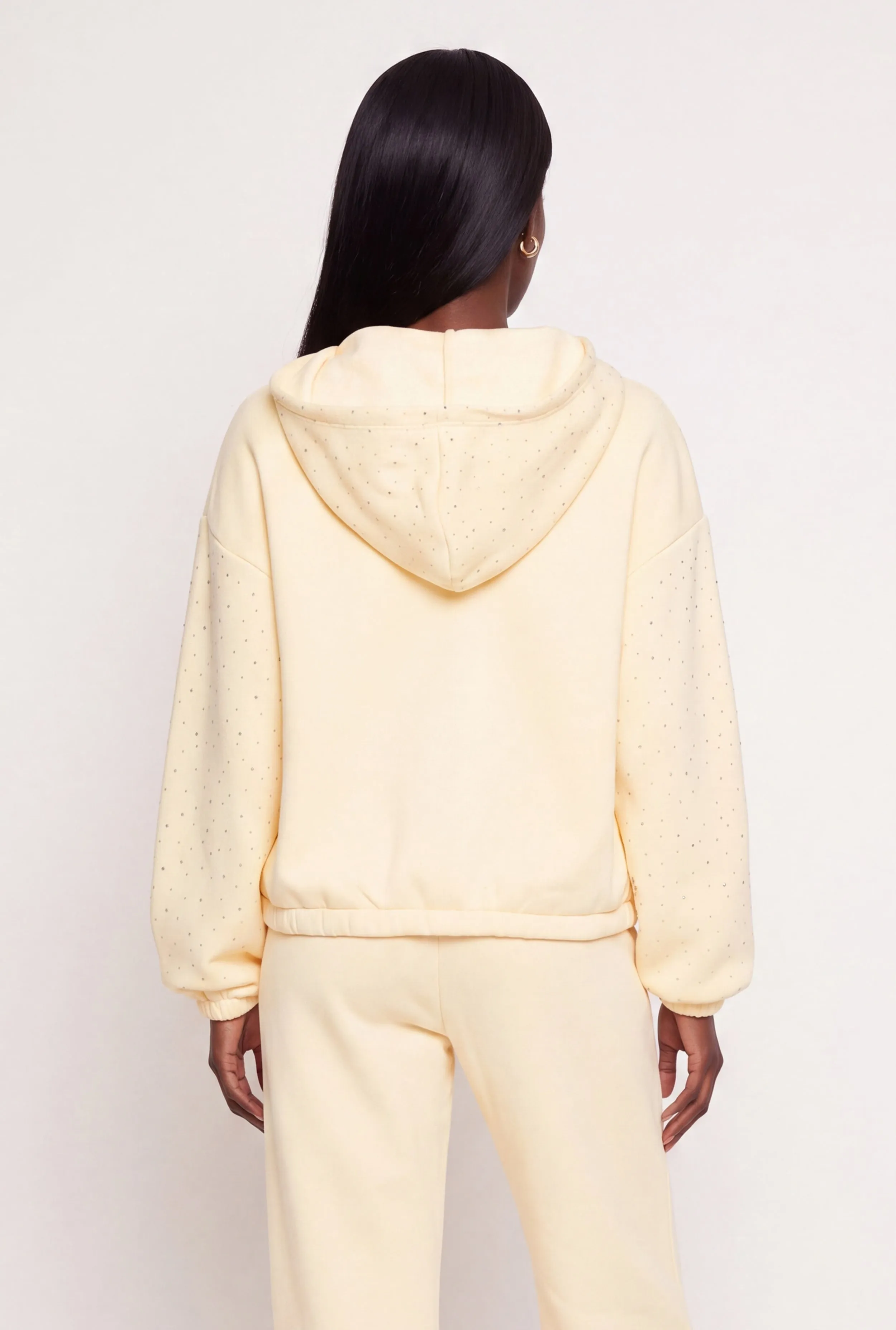 Rhinestone Fleece Lined Zip Front Hoodie sold by Rainbow product image thumbnail 5