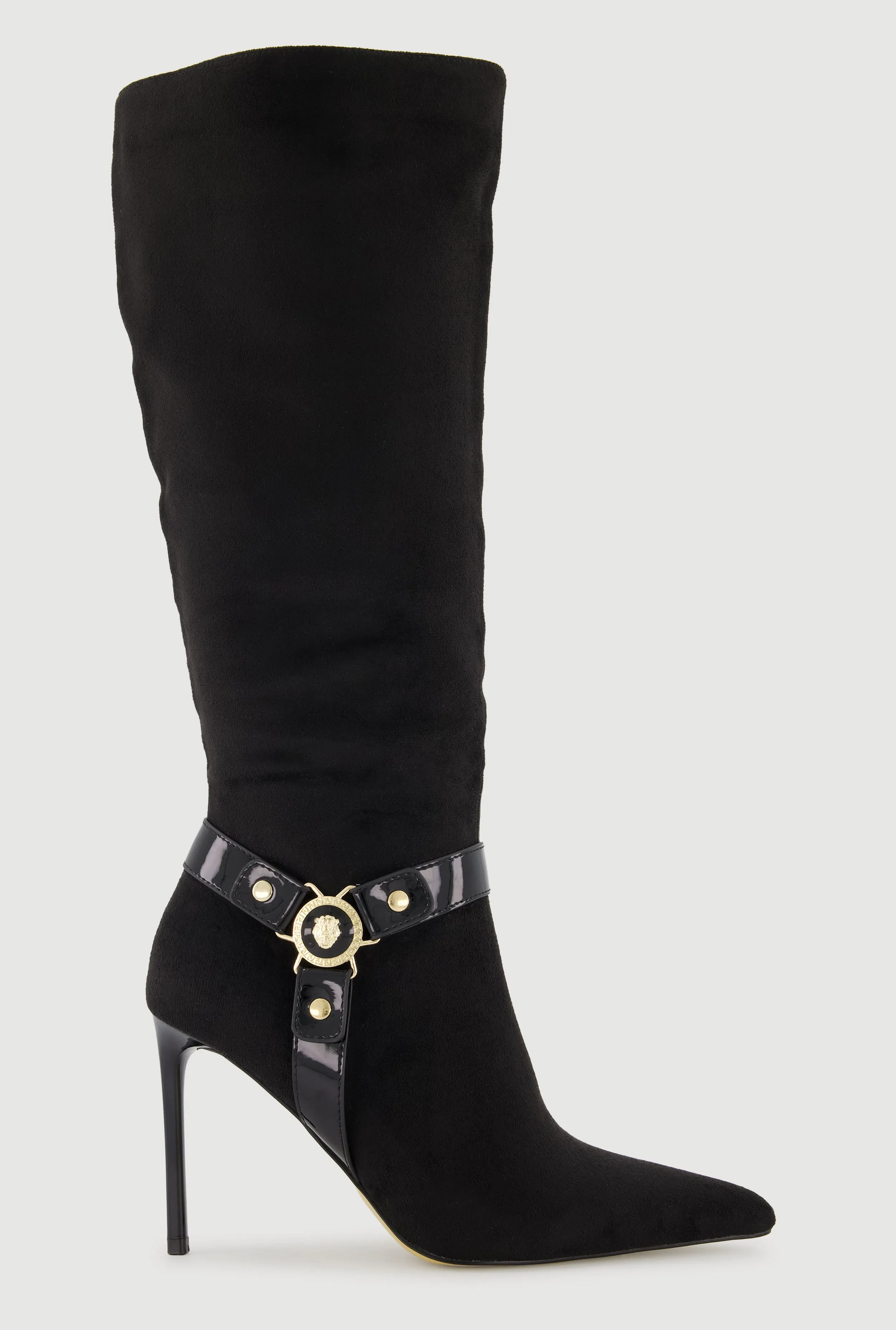 Metallic Charm Pointed Toe Knee High Boots sold by Rainbow product image thumbnail 3