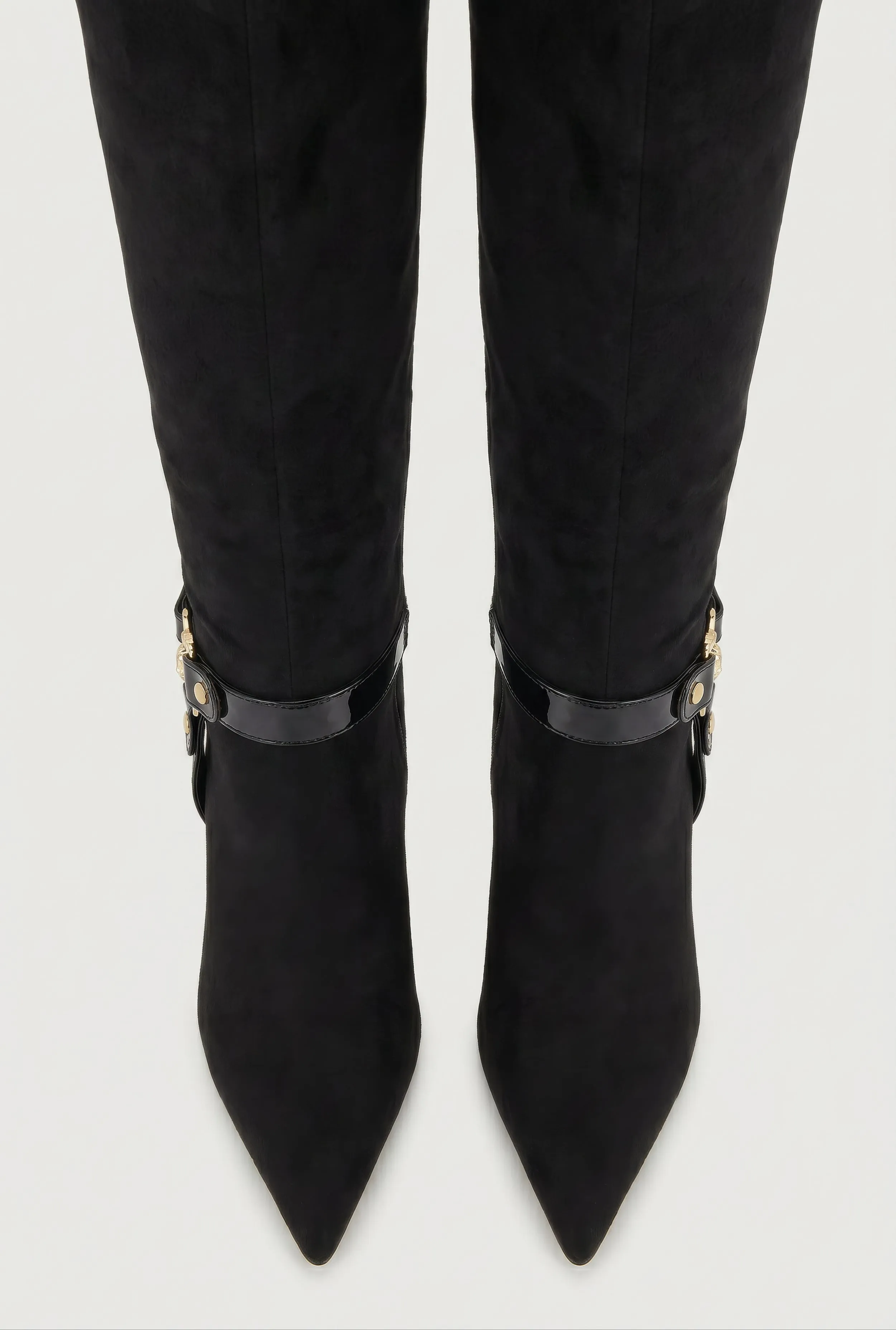 Metallic Charm Pointed Toe Knee High Boots sold by Rainbow product image thumbnail 5