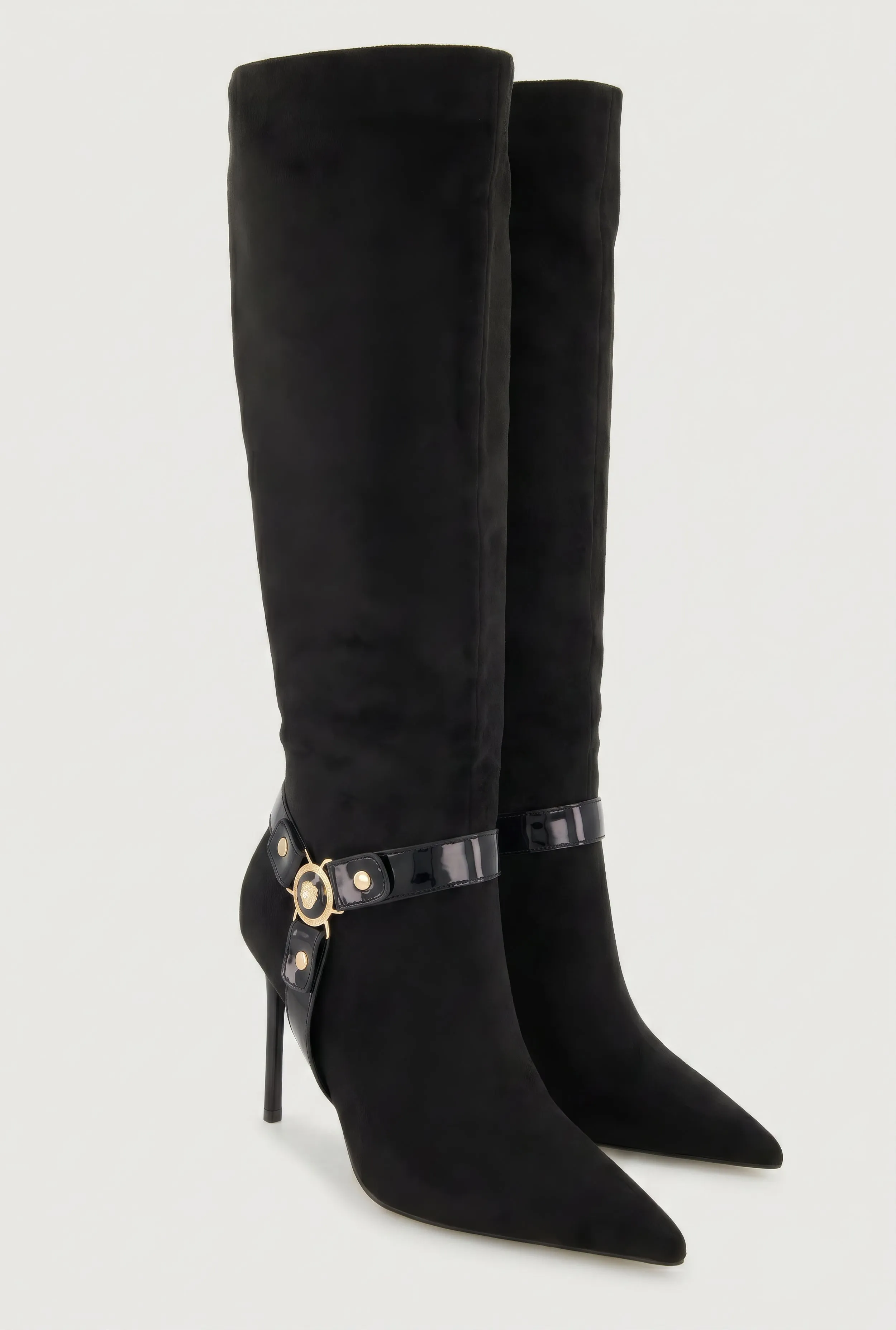 Metallic Charm Pointed Toe Knee High Boots sold by Rainbow product image thumbnail 2