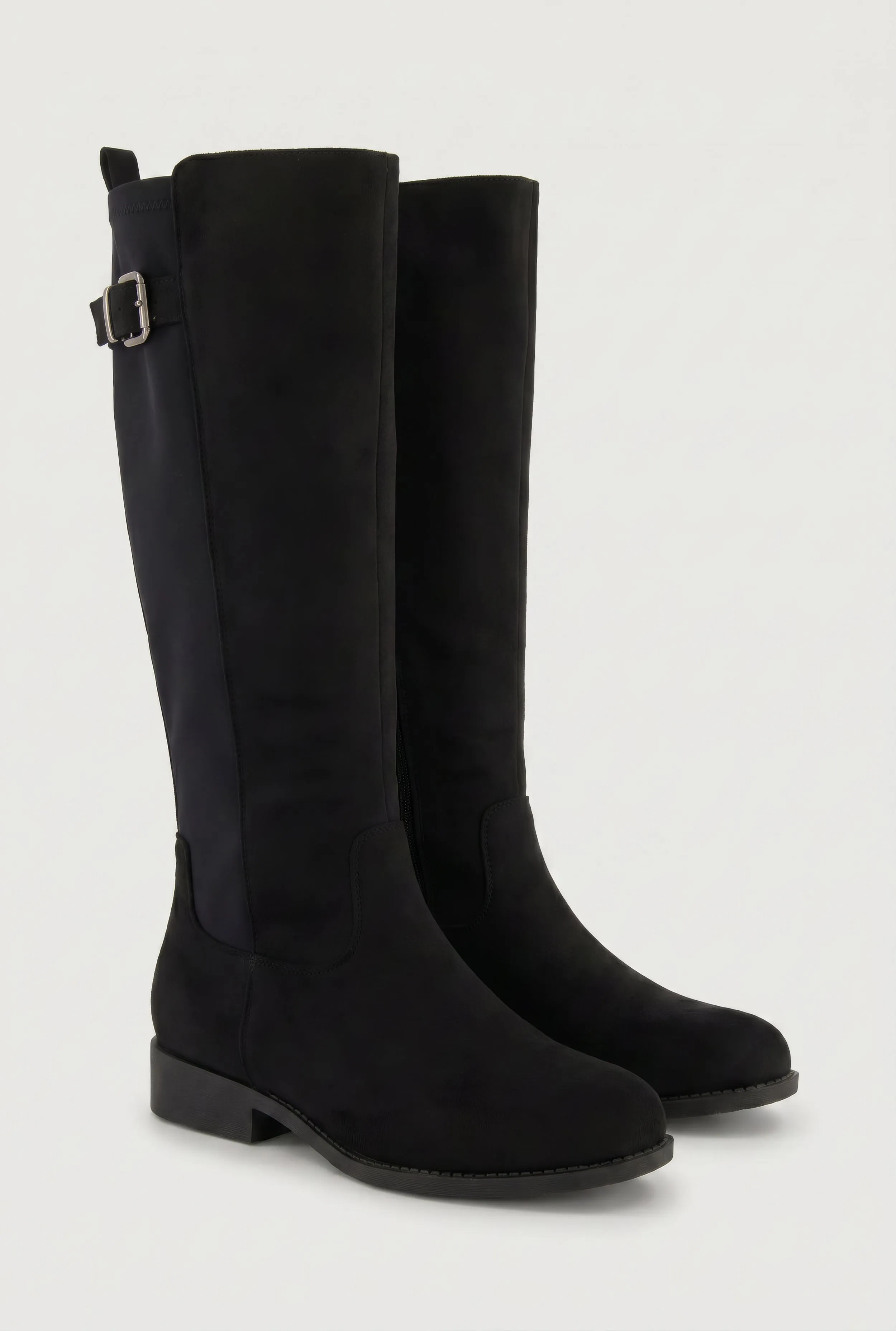 Buckle Detail Stretch Back Knee High Riding Boots sold by Rainbow product image thumbnail 2
