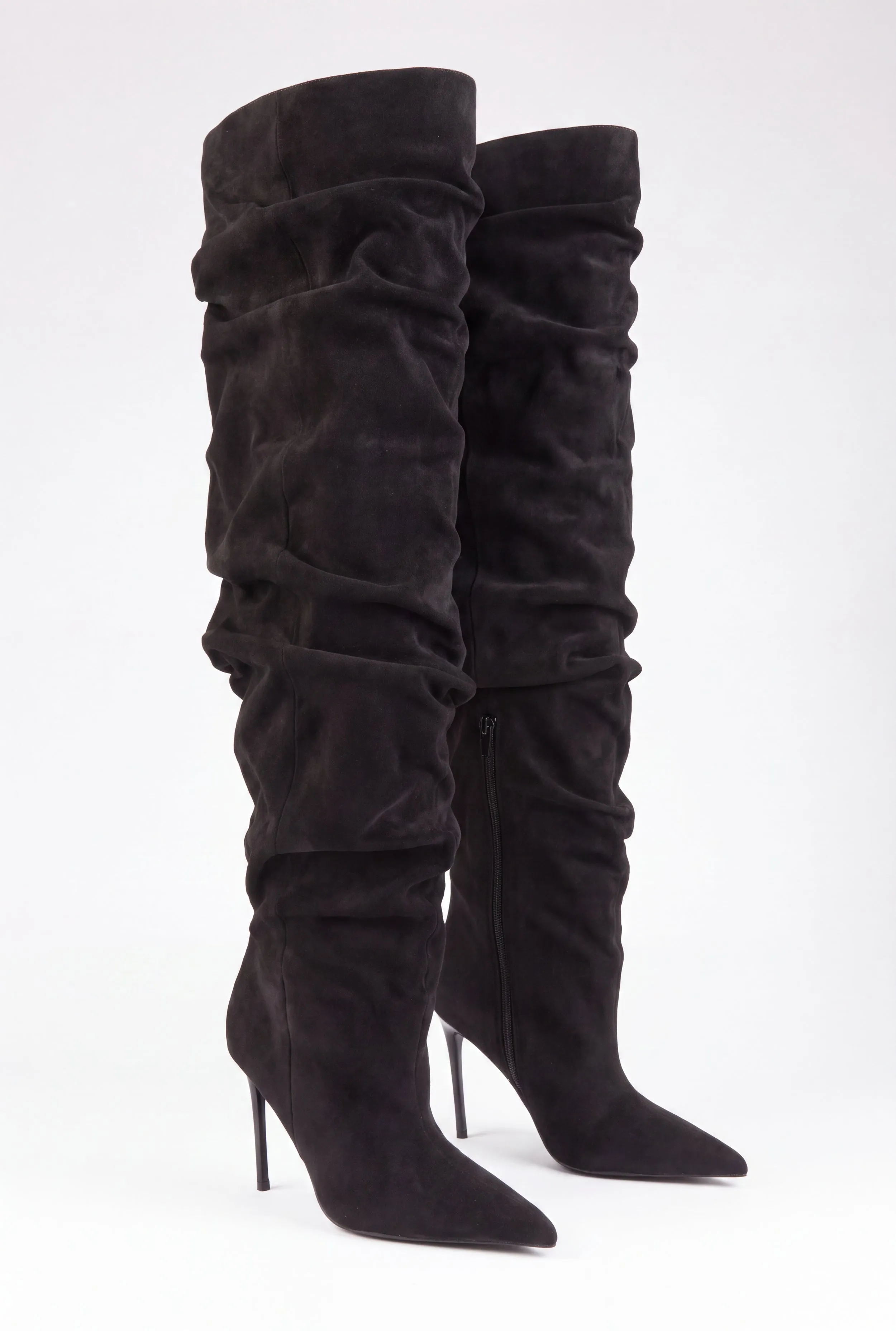 Over The Knee Pointed Toe Stiletto Boots sold by Rainbow product image thumbnail 2