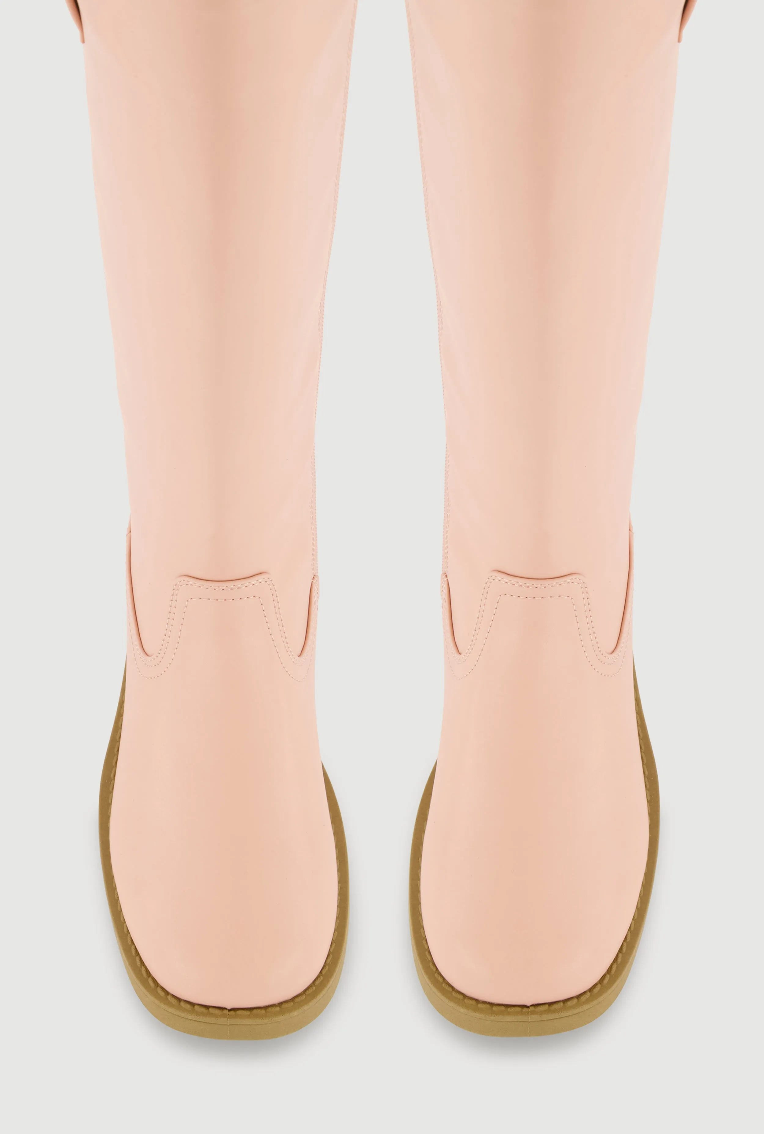 Faux Leather Round Toe Side Zip Boots sold by Rainbow product image thumbnail 5