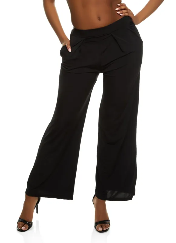 Pocket Wide Leg Pants sold by Rainbow