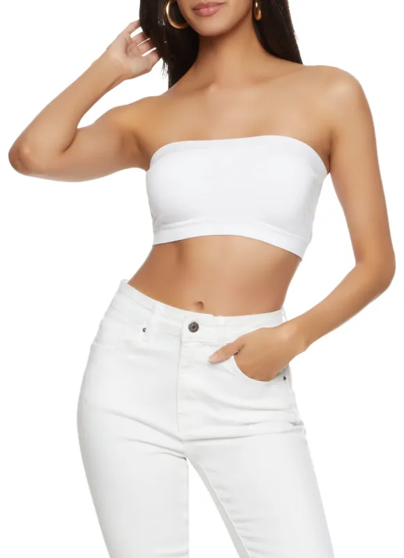 Seamless Basic Padded Bandeau Top sold by Rainbow