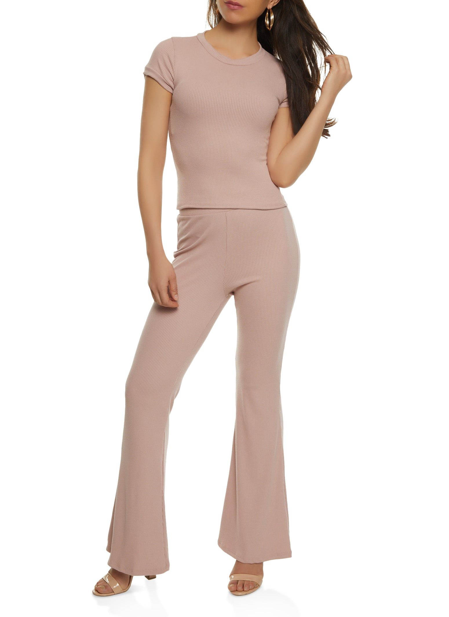 Basic Ribbed Crew Neck Top sold by Rainbow product image thumbnail 2