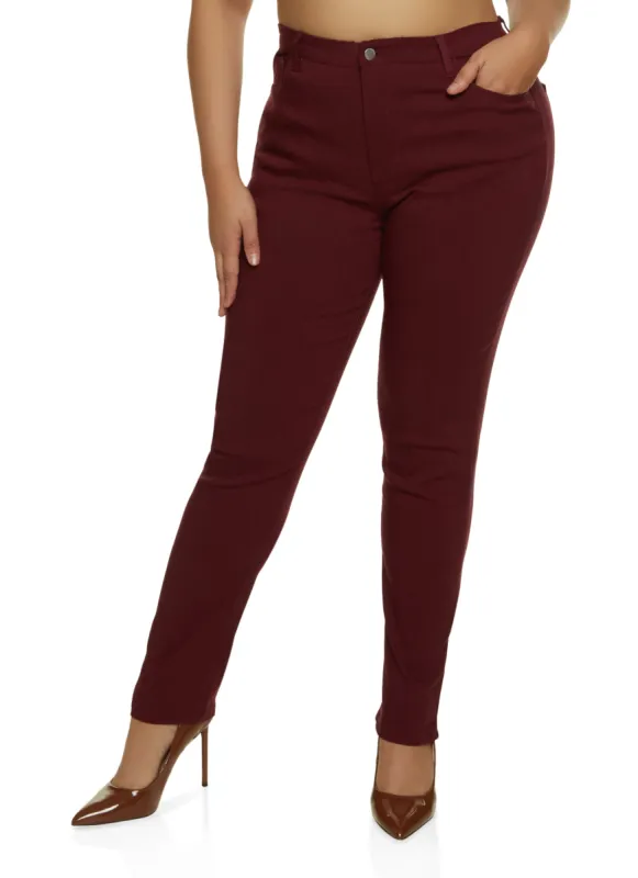 Plus Size Twill Skinny Pants sold by Rainbow