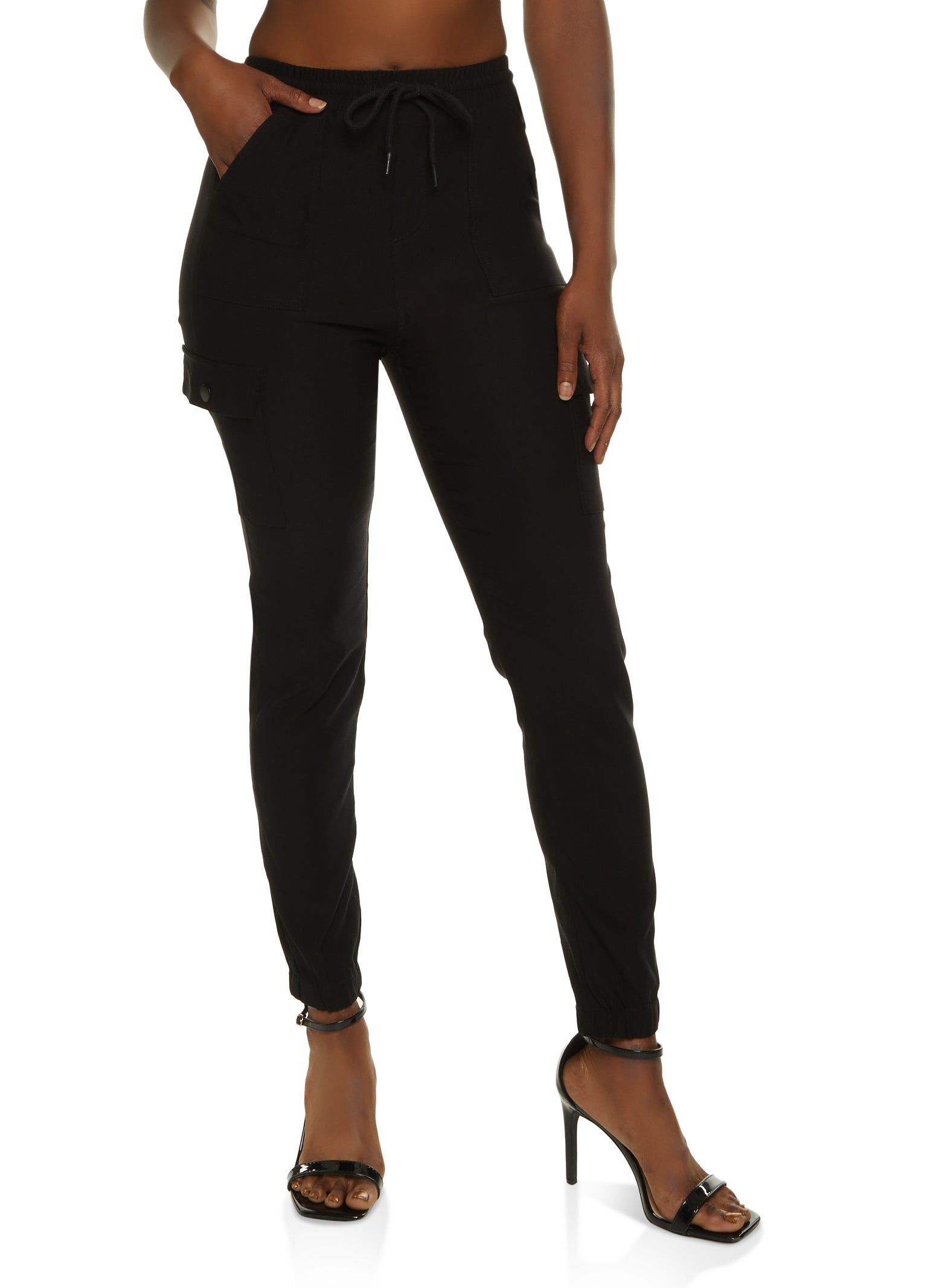 Hyperstretch Drawstring Cargo Joggers sold by Rainbow