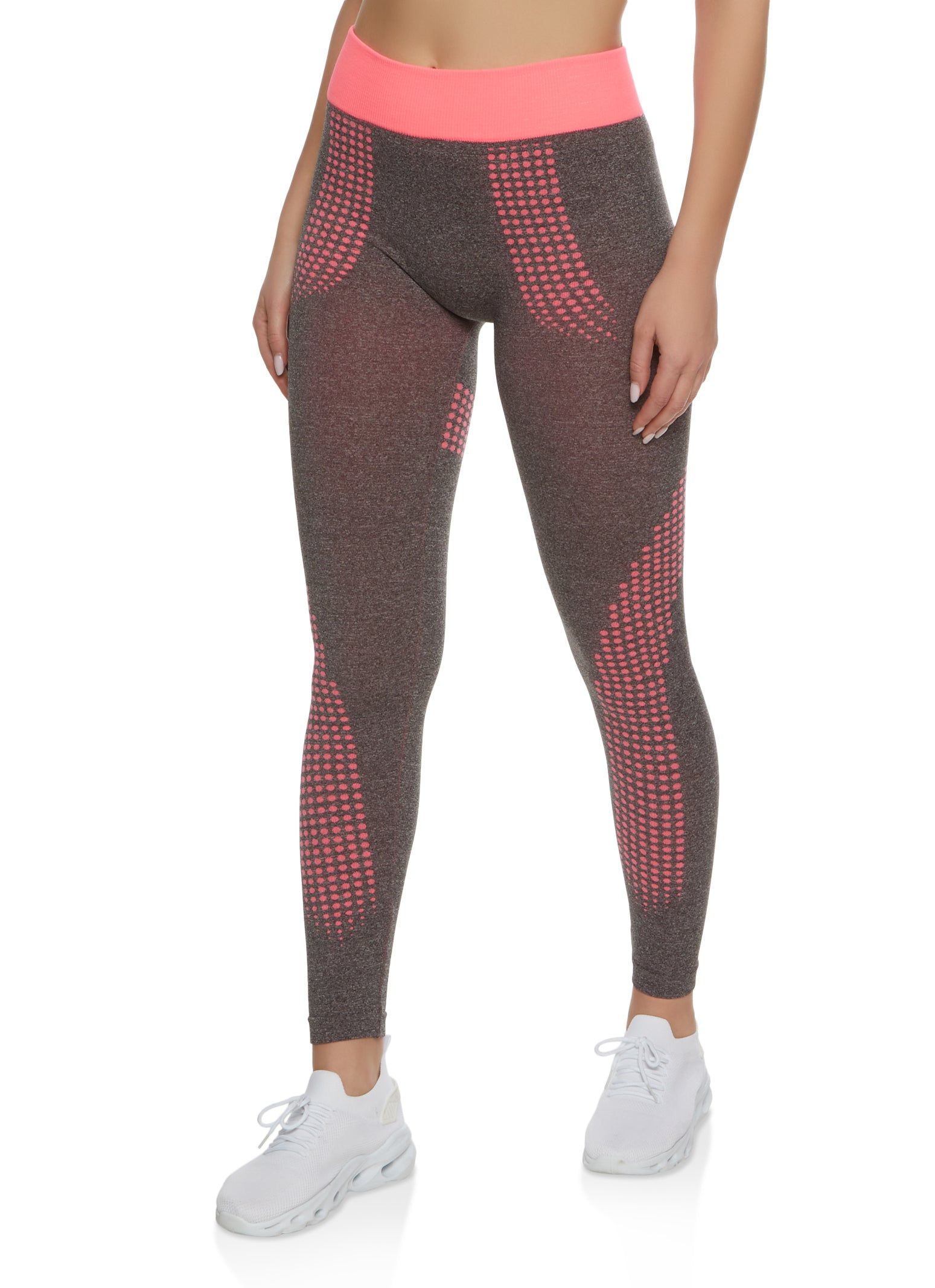 Seamless Polka Dot High Waisted Leggings sold by Rainbow