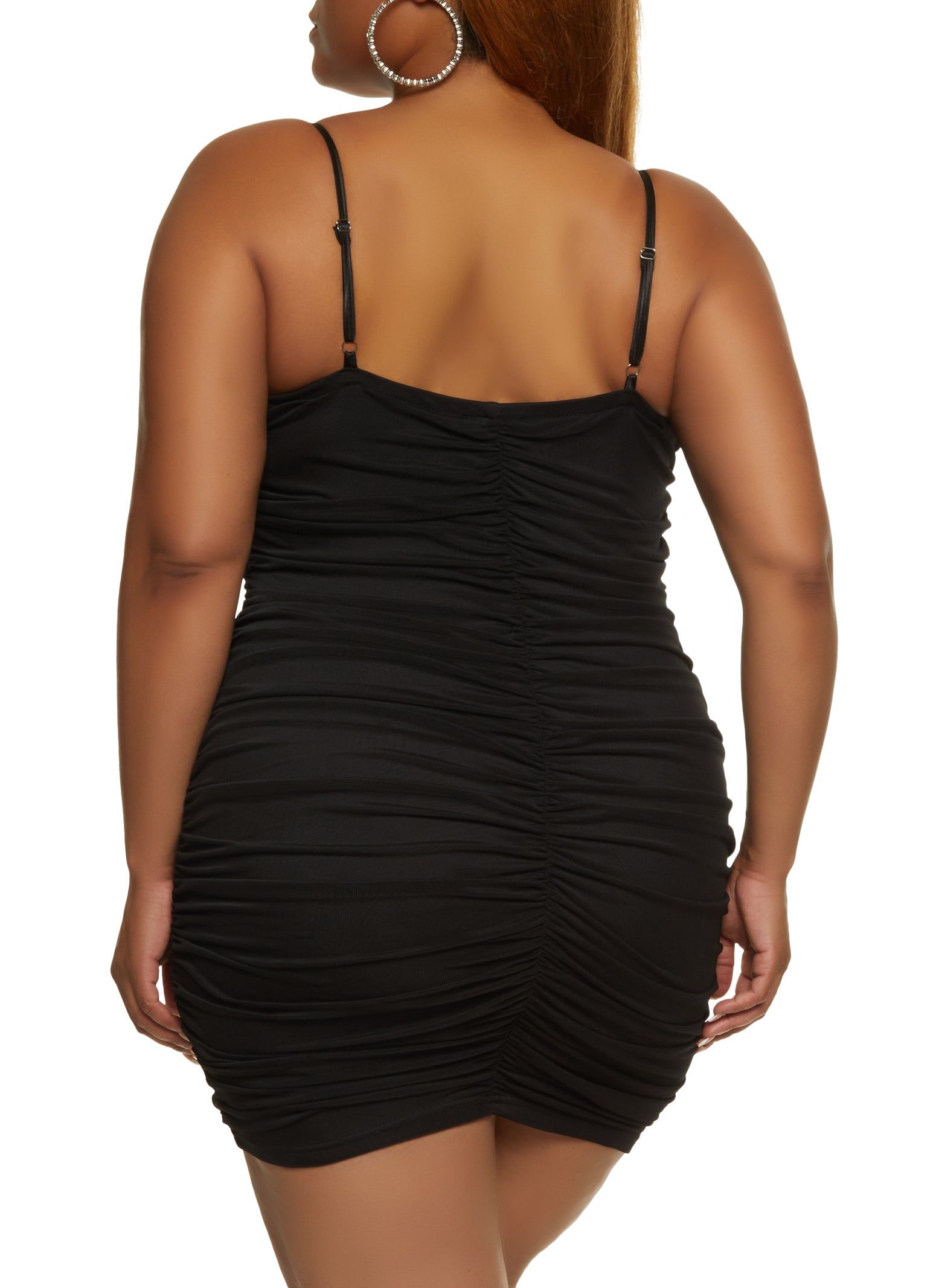 Plus Size Corset Ruched Bodycon Mini Dress sold by Rainbow product image thumbnail 3