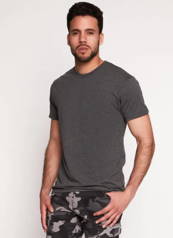 Mens Basic Crew Neck T Shirt sold by Rainbow