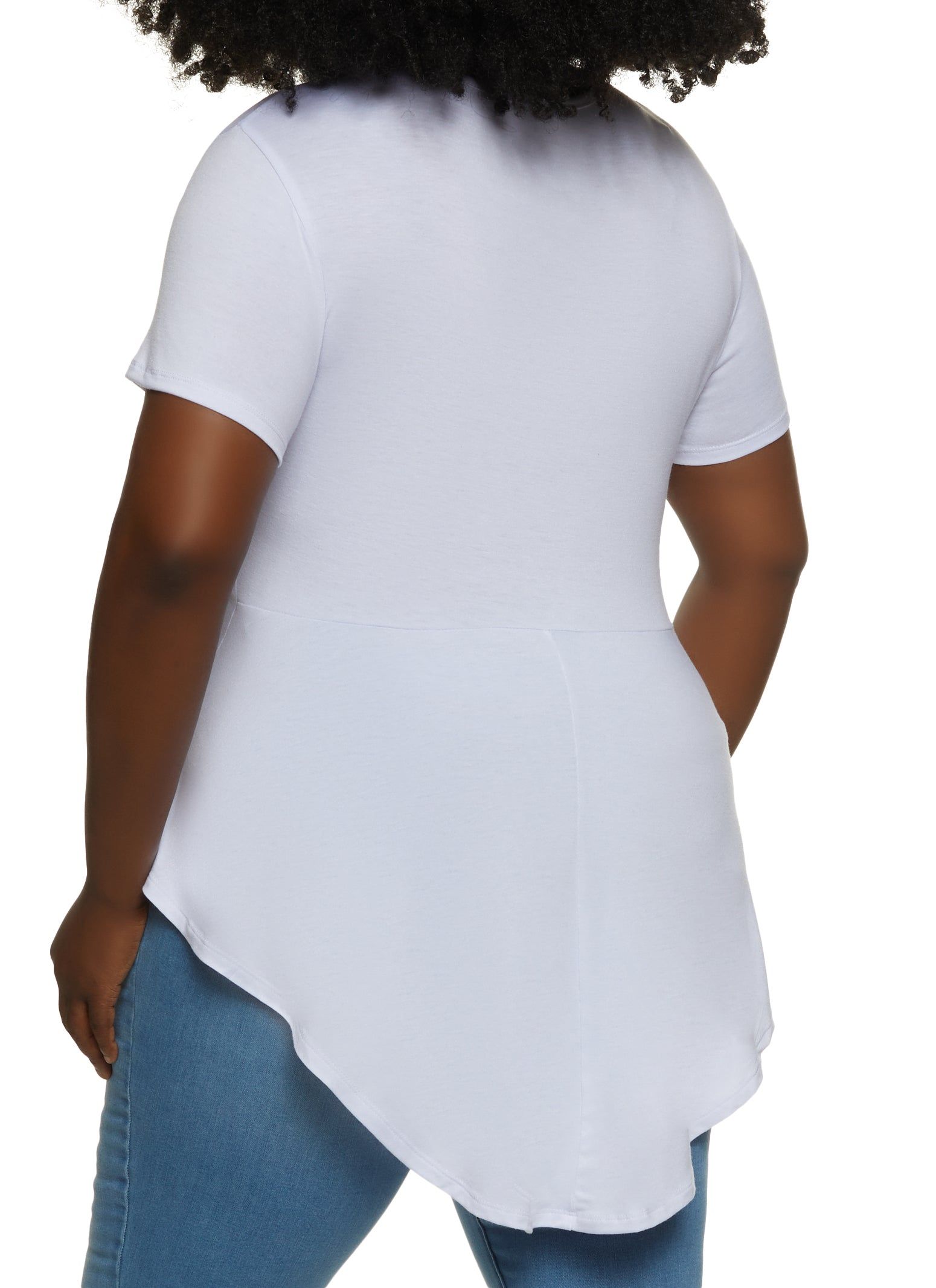 Plus Size Self Love Graphic High Low Tee sold by Rainbow product image thumbnail 2