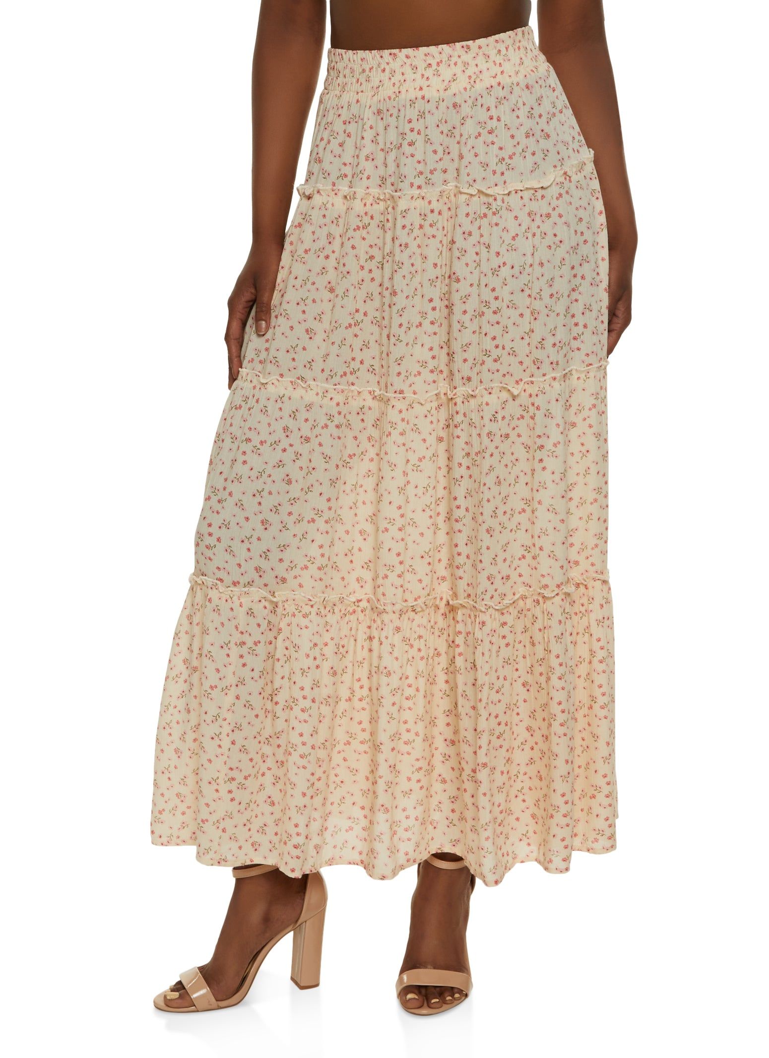 Floral Tiered Maxi Skirt sold by Rainbow product image thumbnail 2
