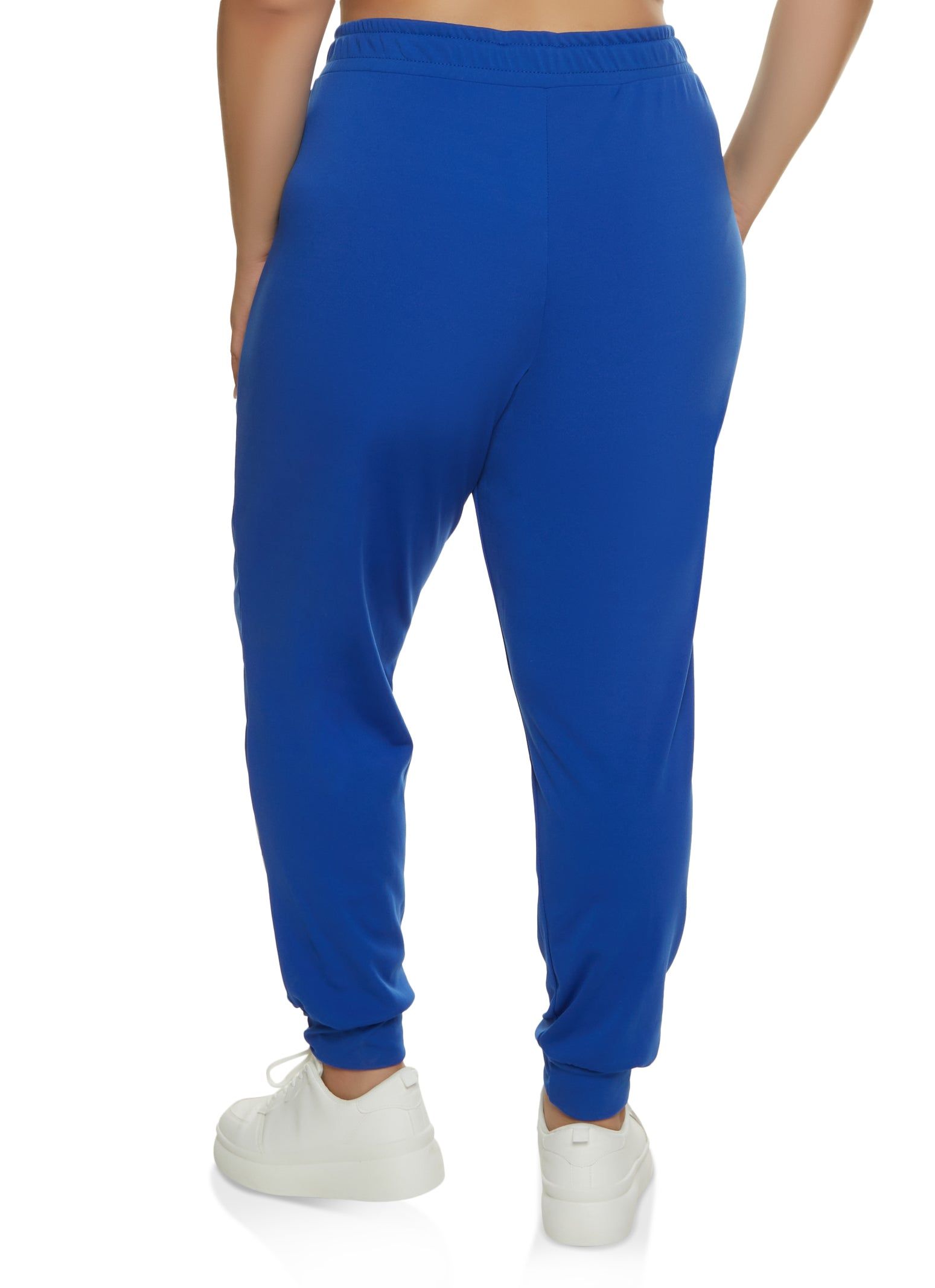 Plus Size Varsity Stripe Detail High Waist Joggers sold by Rainbow product image thumbnail 2