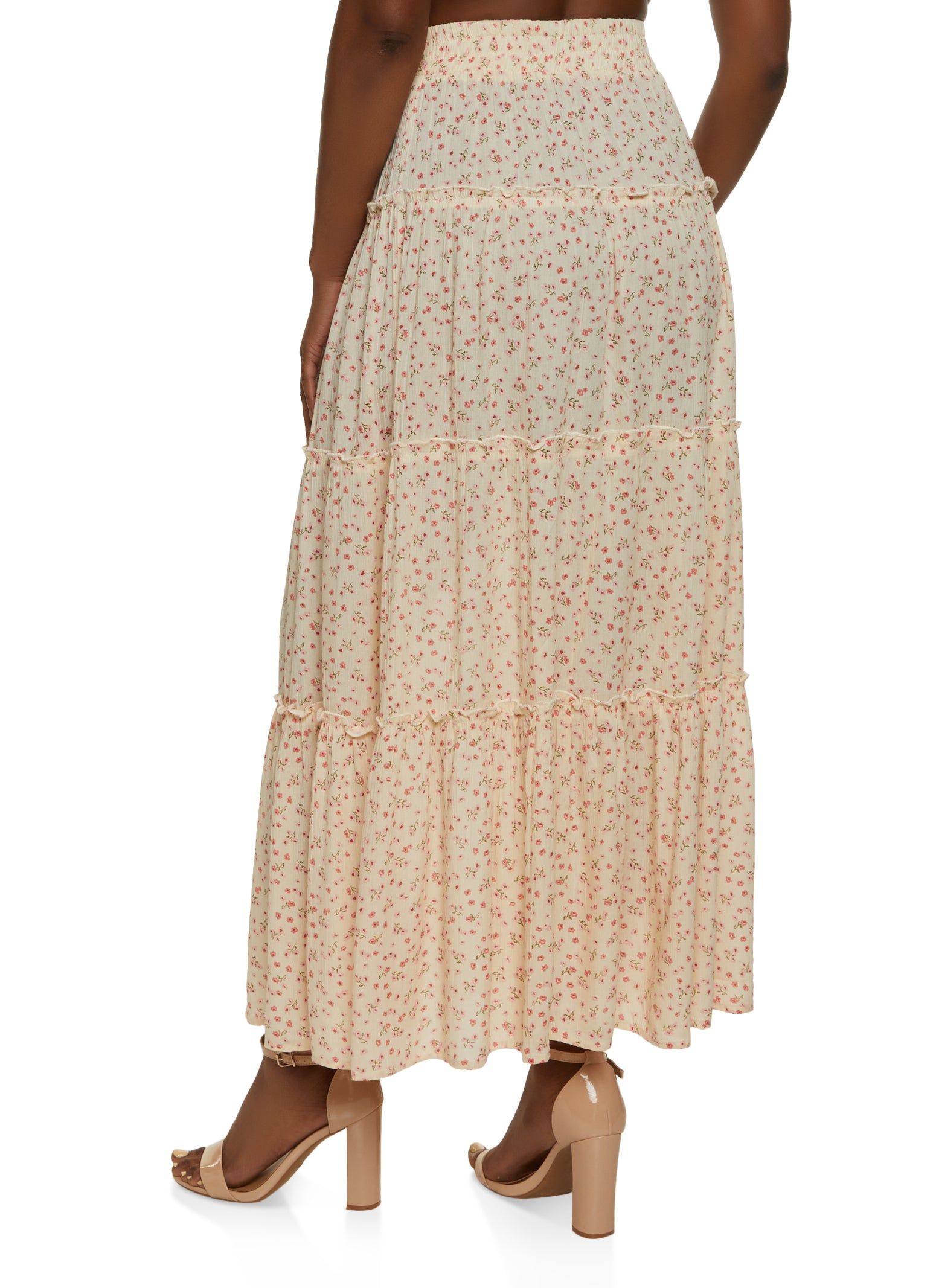 Floral Tiered Maxi Skirt sold by Rainbow product image thumbnail 3