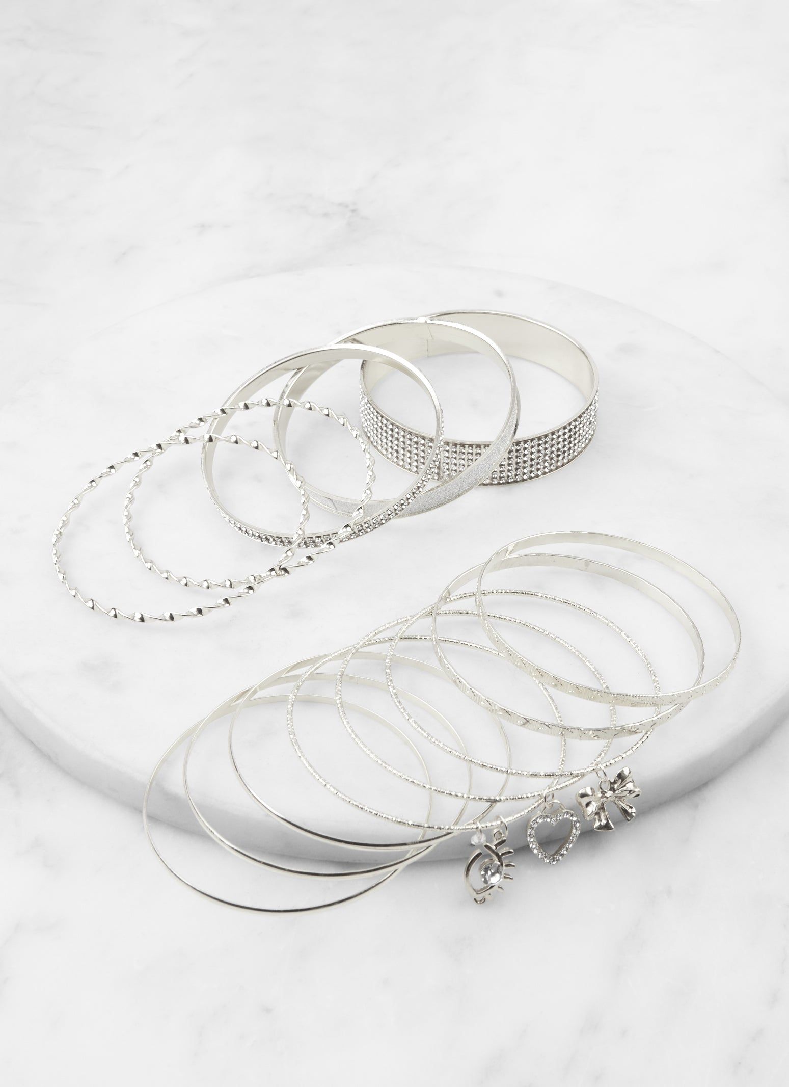 Cubic Zirconia Charm Bangles Set of 13 sold by Rainbow product image thumbnail 2