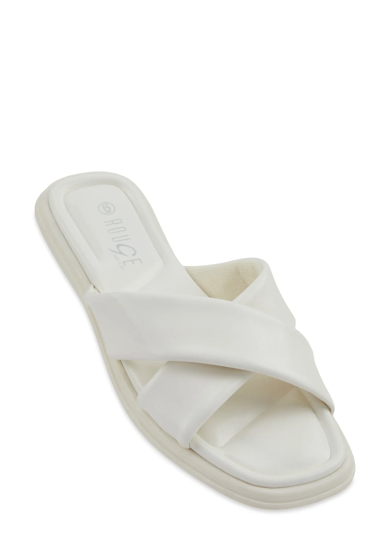 Criss Cross Band Slide Sandals sold by Rainbow