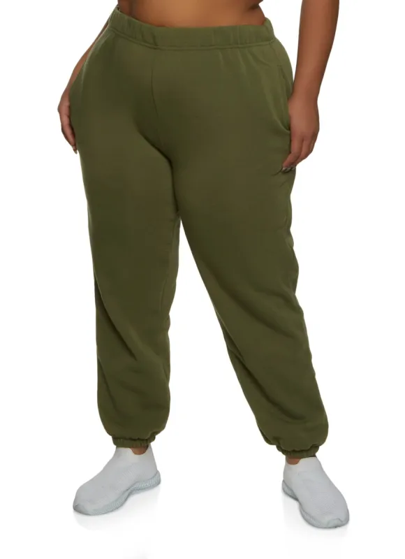 Plus Size Fleece Sweatpants sold by Rainbow