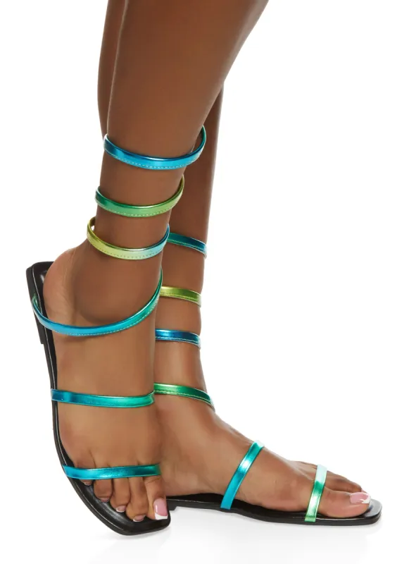 Wrap Around Gladiator Sandals sold by Rainbow