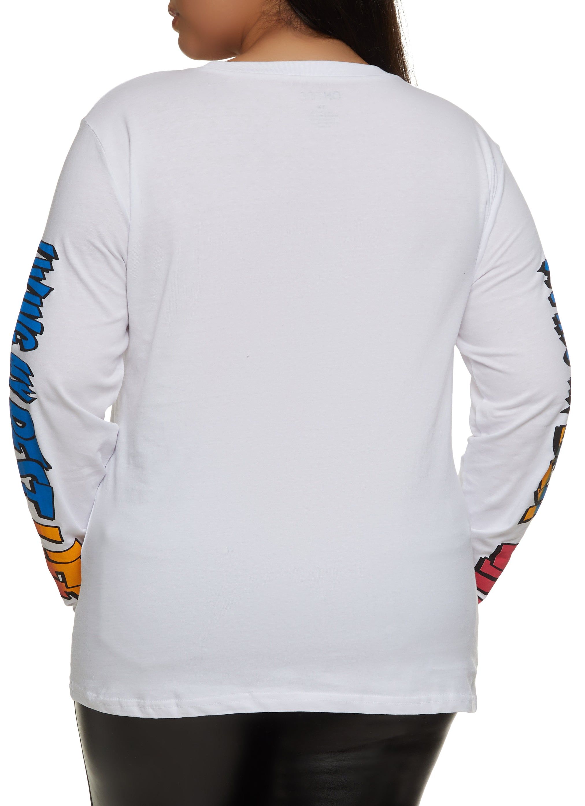 Plus Size Living My Best Life Long Sleeve Graphic Tee sold by Rainbow product image thumbnail 2
