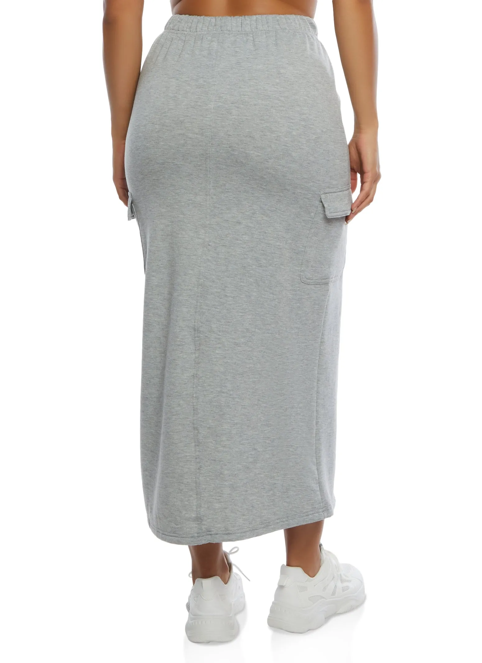 Almost Famous Toggle Drawstring Cargo Pocket Maxi Skirt sold by Rainbow product image thumbnail 3
