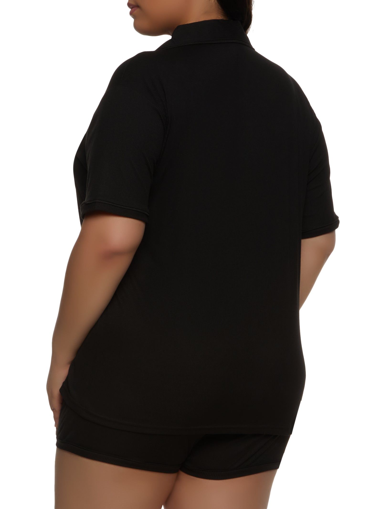 Plus Size Get Some Sleep Glitter Pajama Shirt and Shorts sold by Rainbow product image thumbnail 2