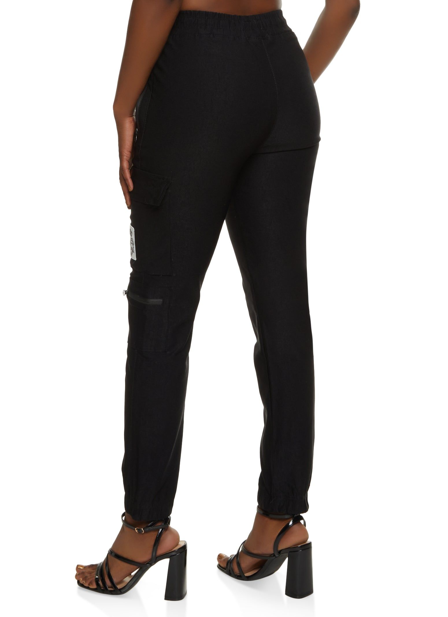 Zip Pocket Drawstring Cargo Joggers sold by Rainbow product image thumbnail 3