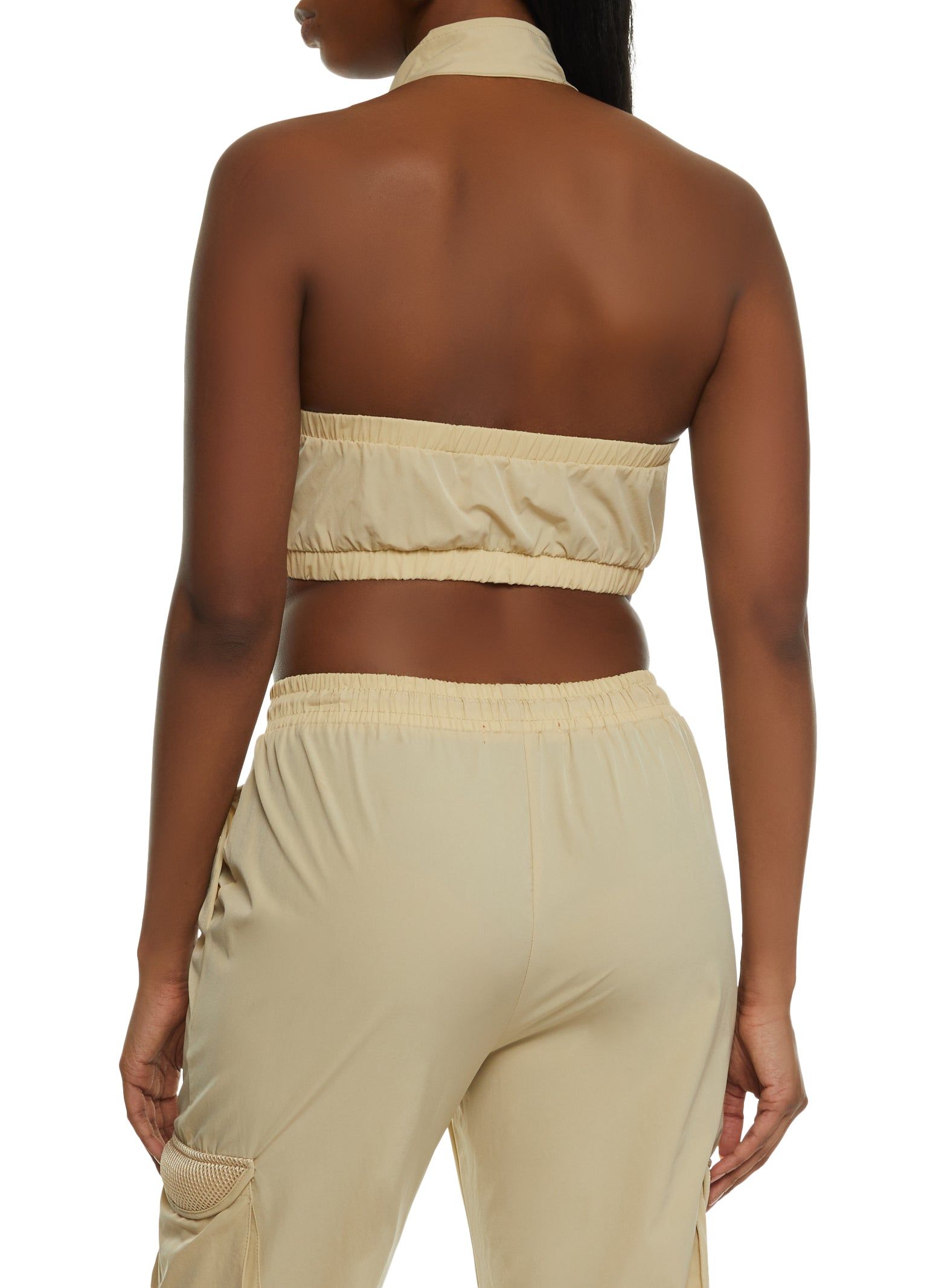 Zip Up Cargo Halter Top sold by Rainbow product image thumbnail 3