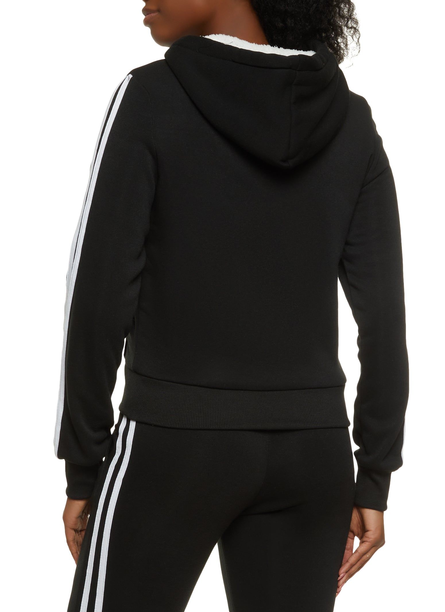 Varsity Stripe Zip Front Hoodie sold by Rainbow product image thumbnail 3