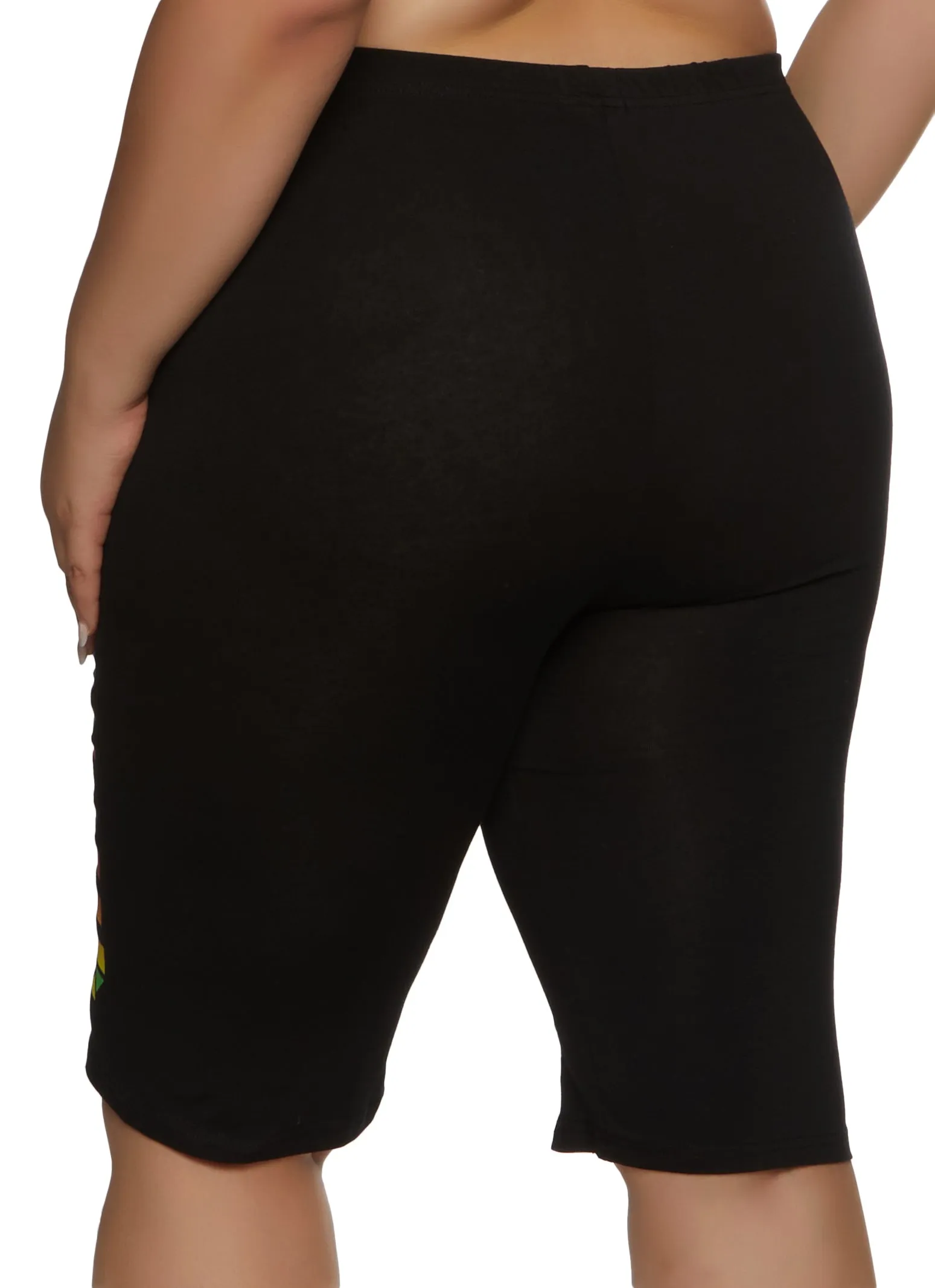 Plus Size Living My Best Life Graphic Bike Shorts sold by Rainbow product image thumbnail 2